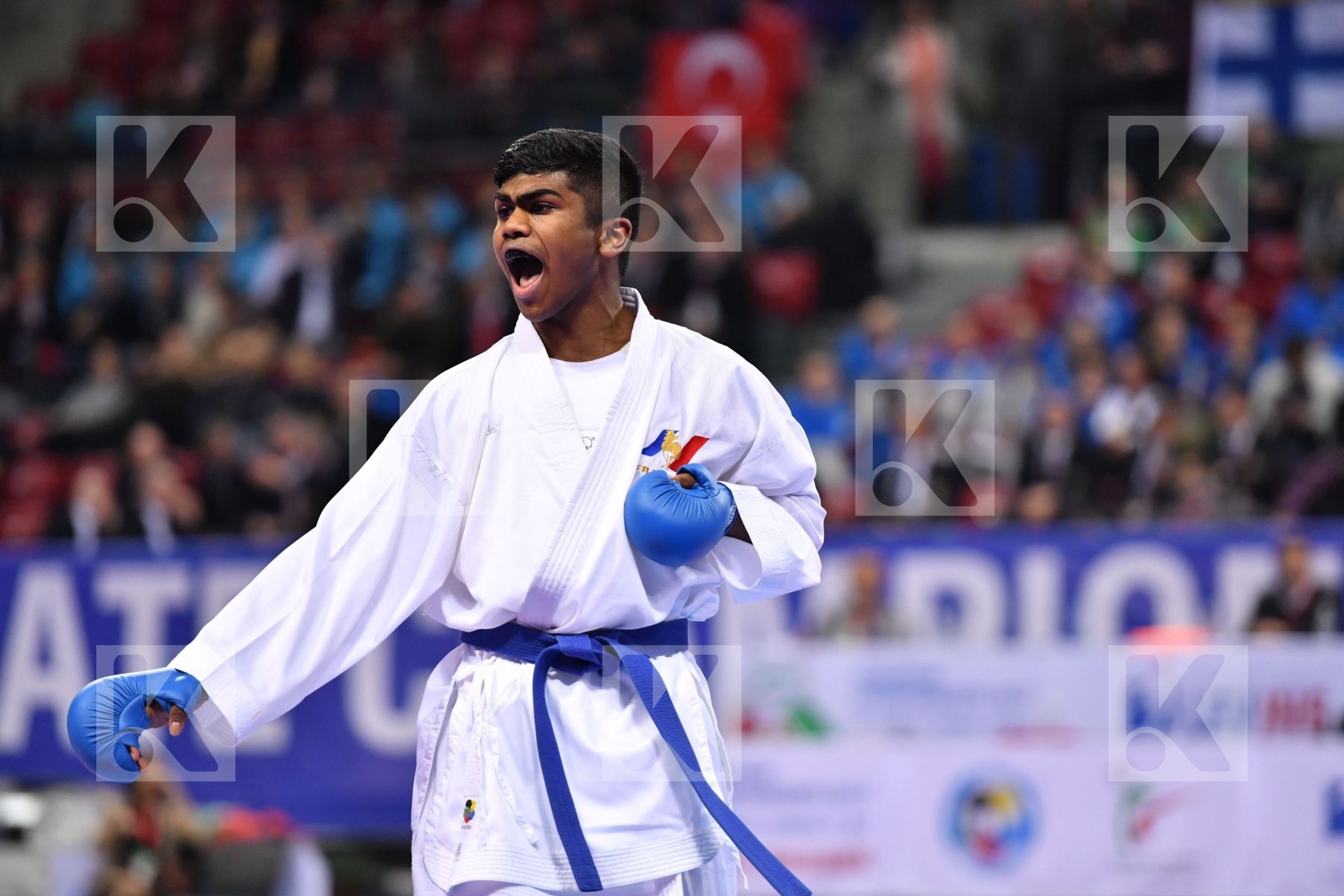 France Greece Junior kumite male -61 kg Kanagasingam Kajith Xeno