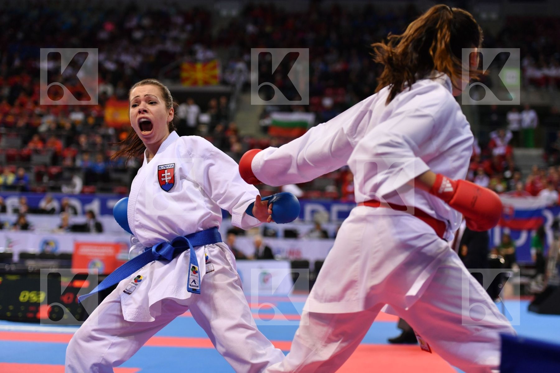 Junior kumite female -48 kg Slovakia Turkey Veisova Dominika Yem