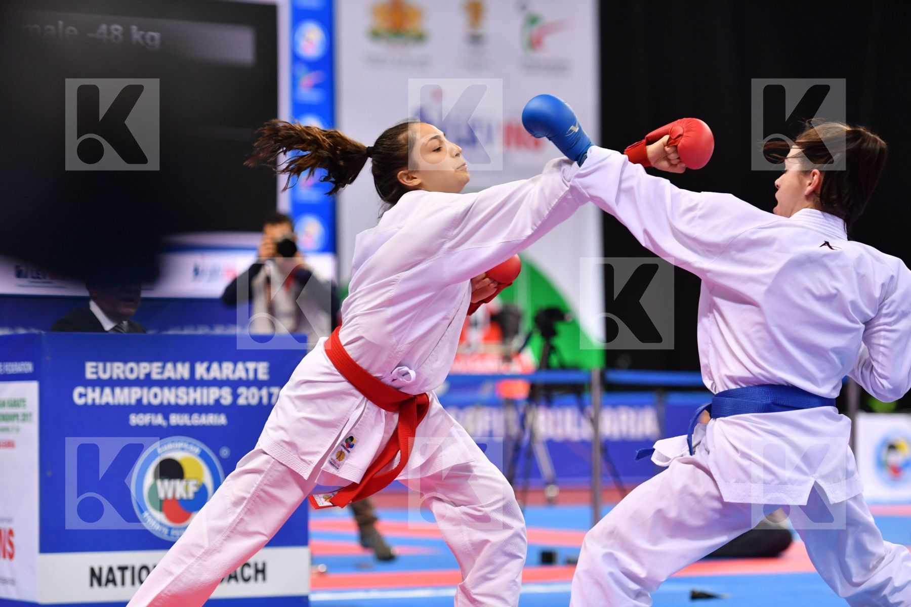Junior kumite female -48 kg Slovakia Turkey Veisova Dominika Yem
