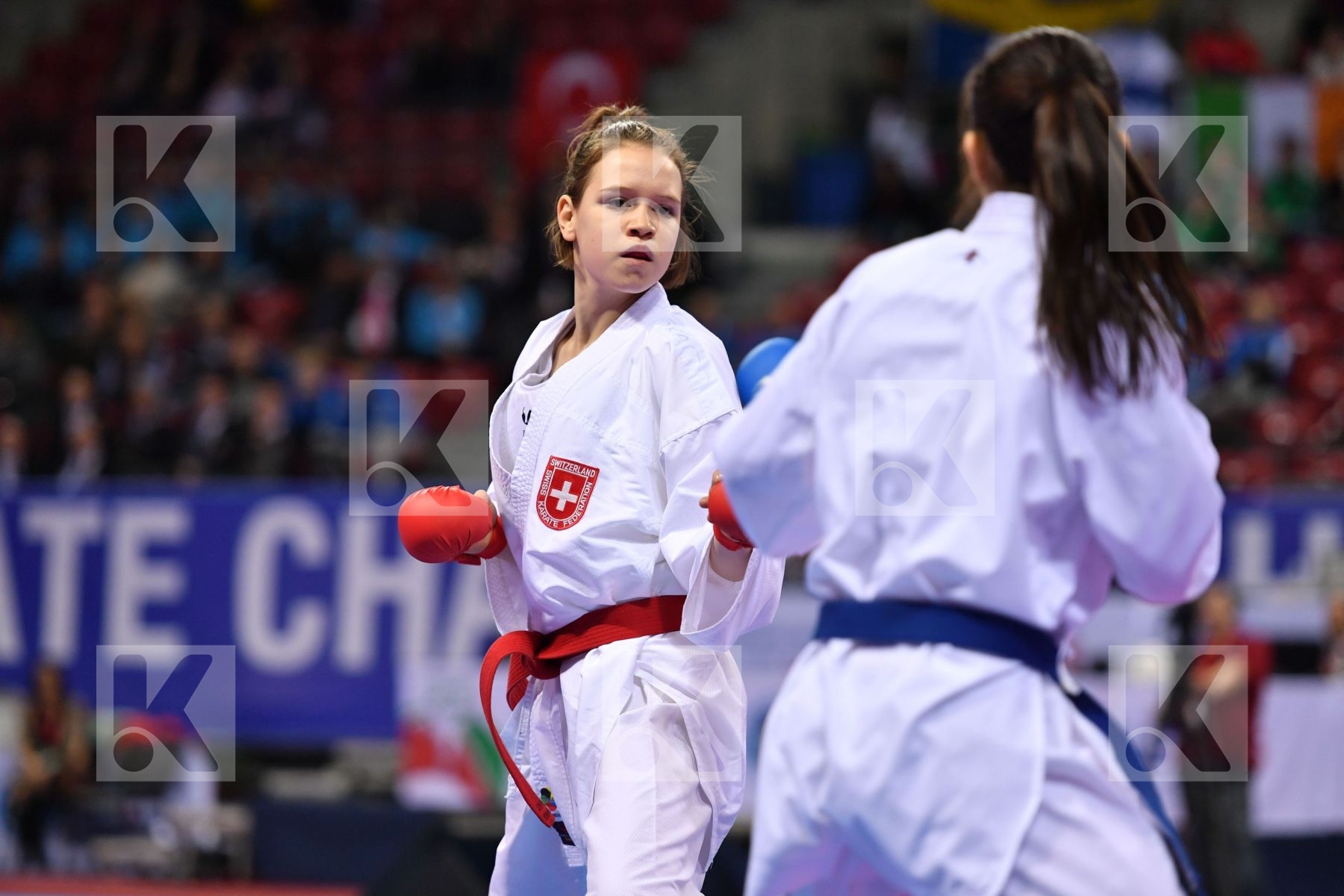 Bulgaria Goranova Ivet Hirt Silvia Junior kumite female -53 kg S