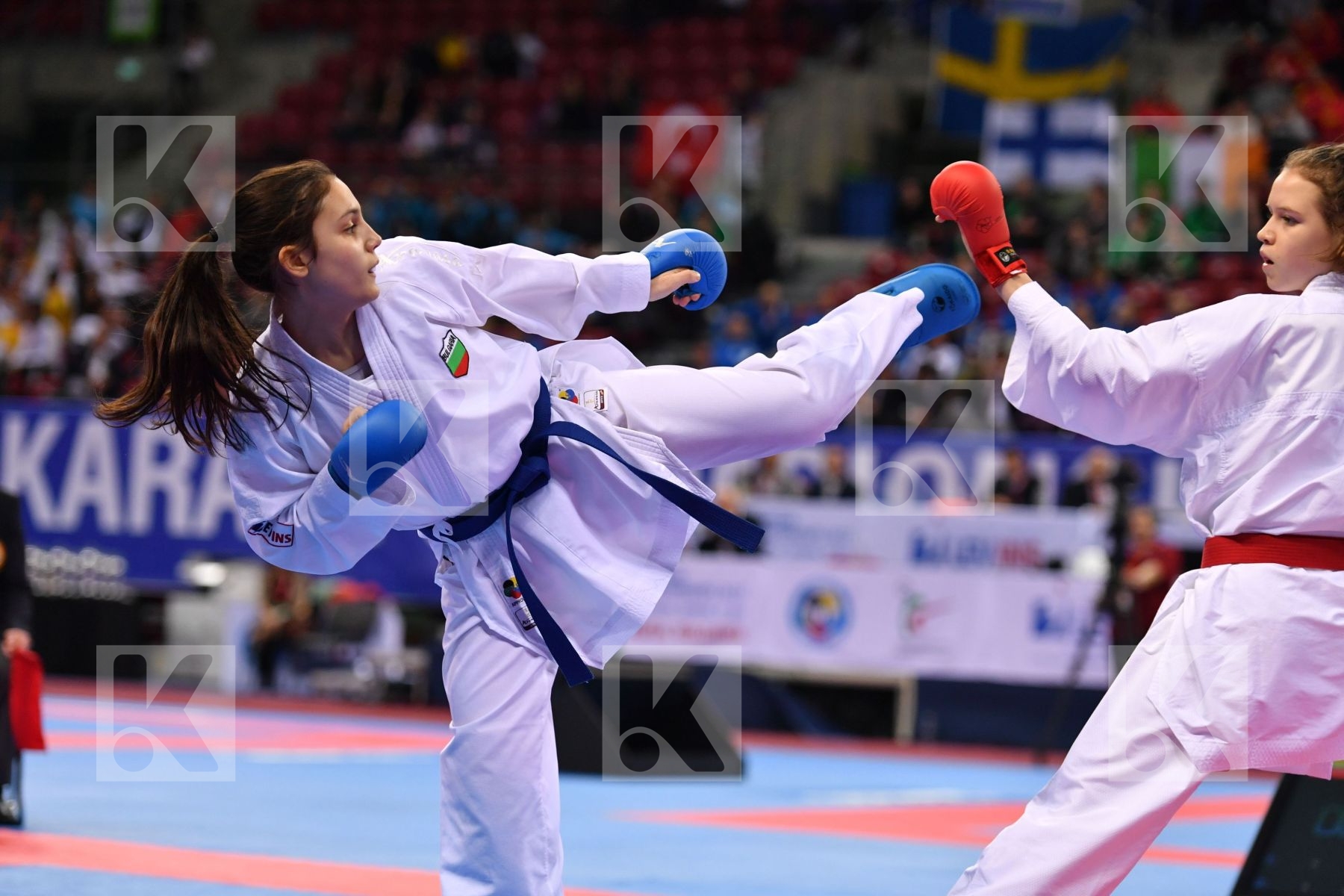 Bulgaria Goranova Ivet Hirt Silvia Junior kumite female -53 kg S