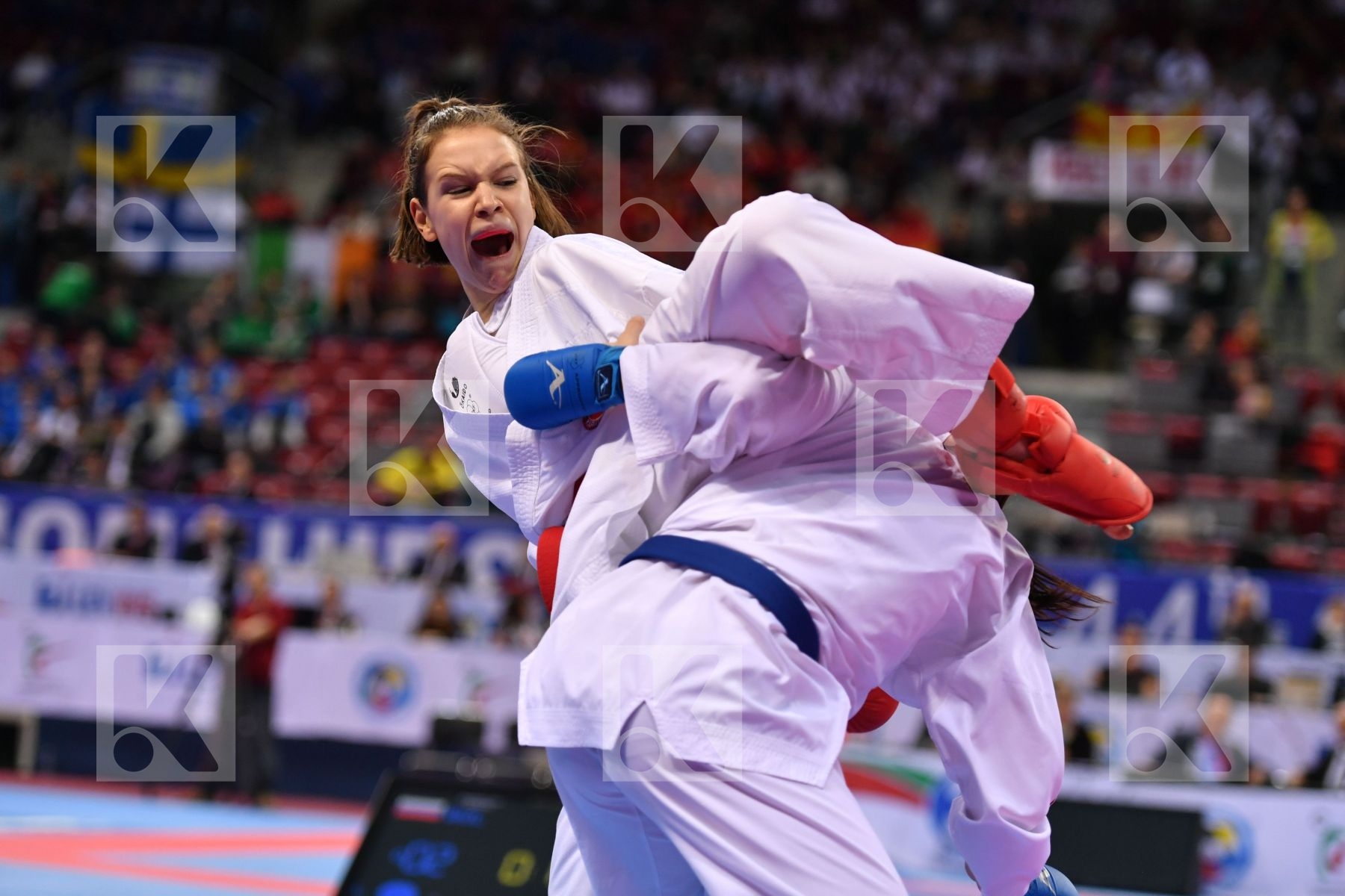 Bulgaria Goranova Ivet Hirt Silvia Junior kumite female -53 kg S