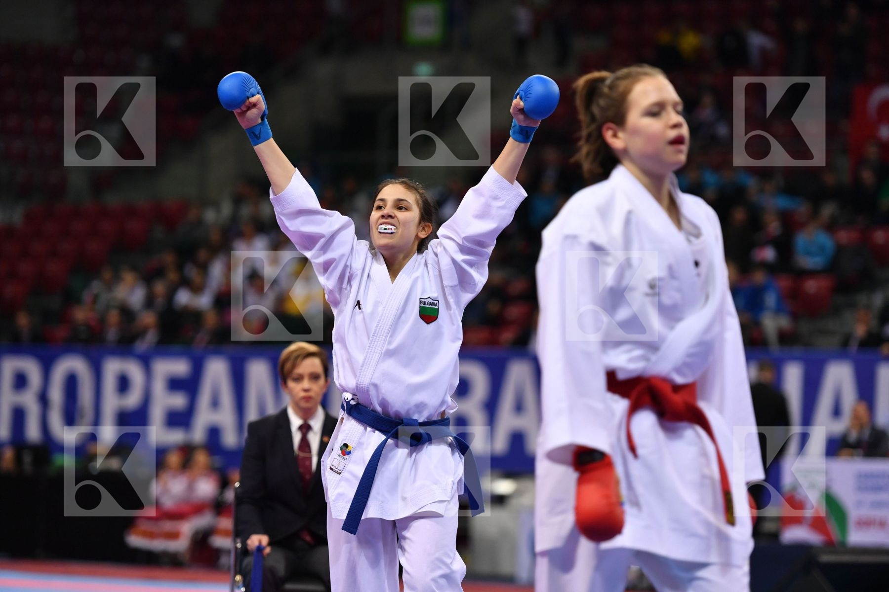 Bulgaria Goranova Ivet Hirt Silvia Junior kumite female -53 kg S