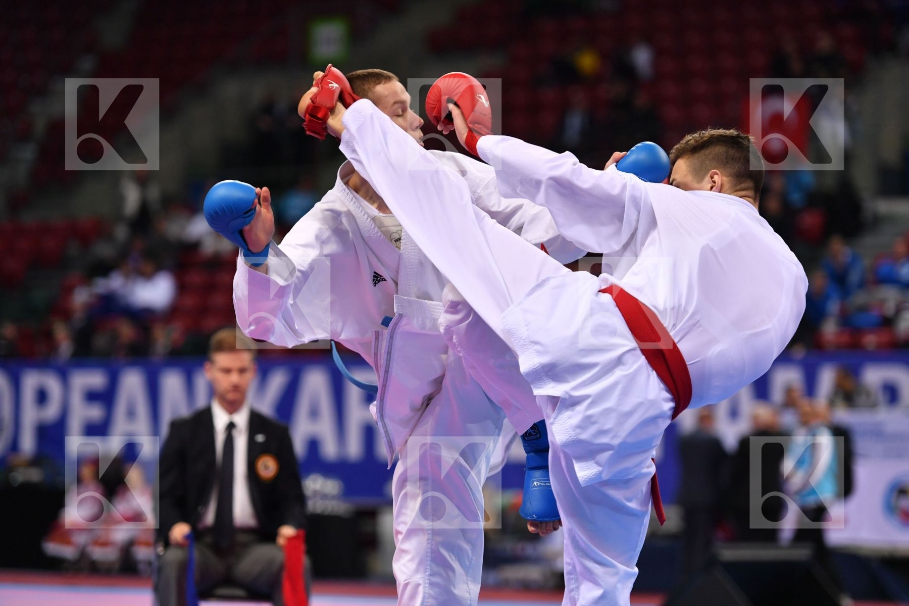 Drozd Pavel Gyurik Adi Junior kumite male -76 kg Russian federat