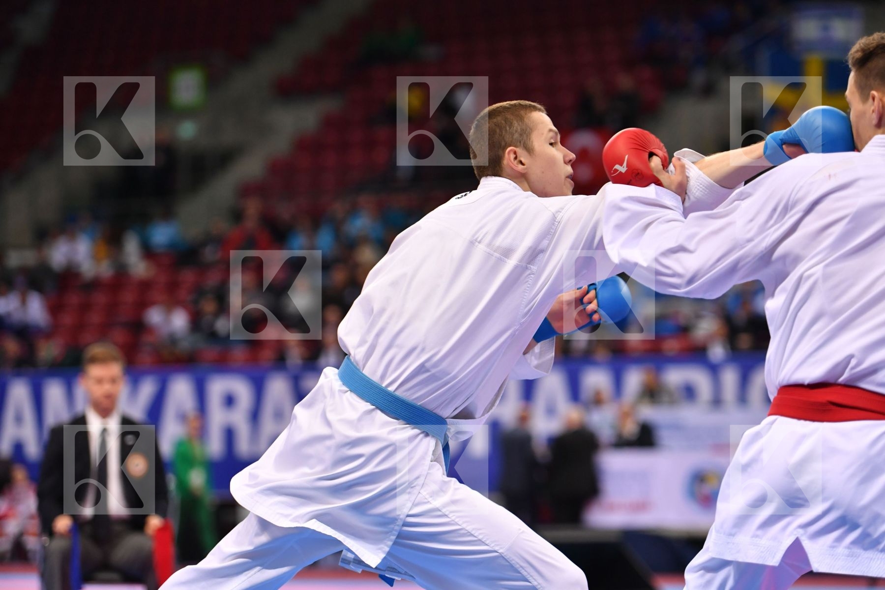 Drozd Pavel Gyurik Adi Junior kumite male -76 kg Russian federat