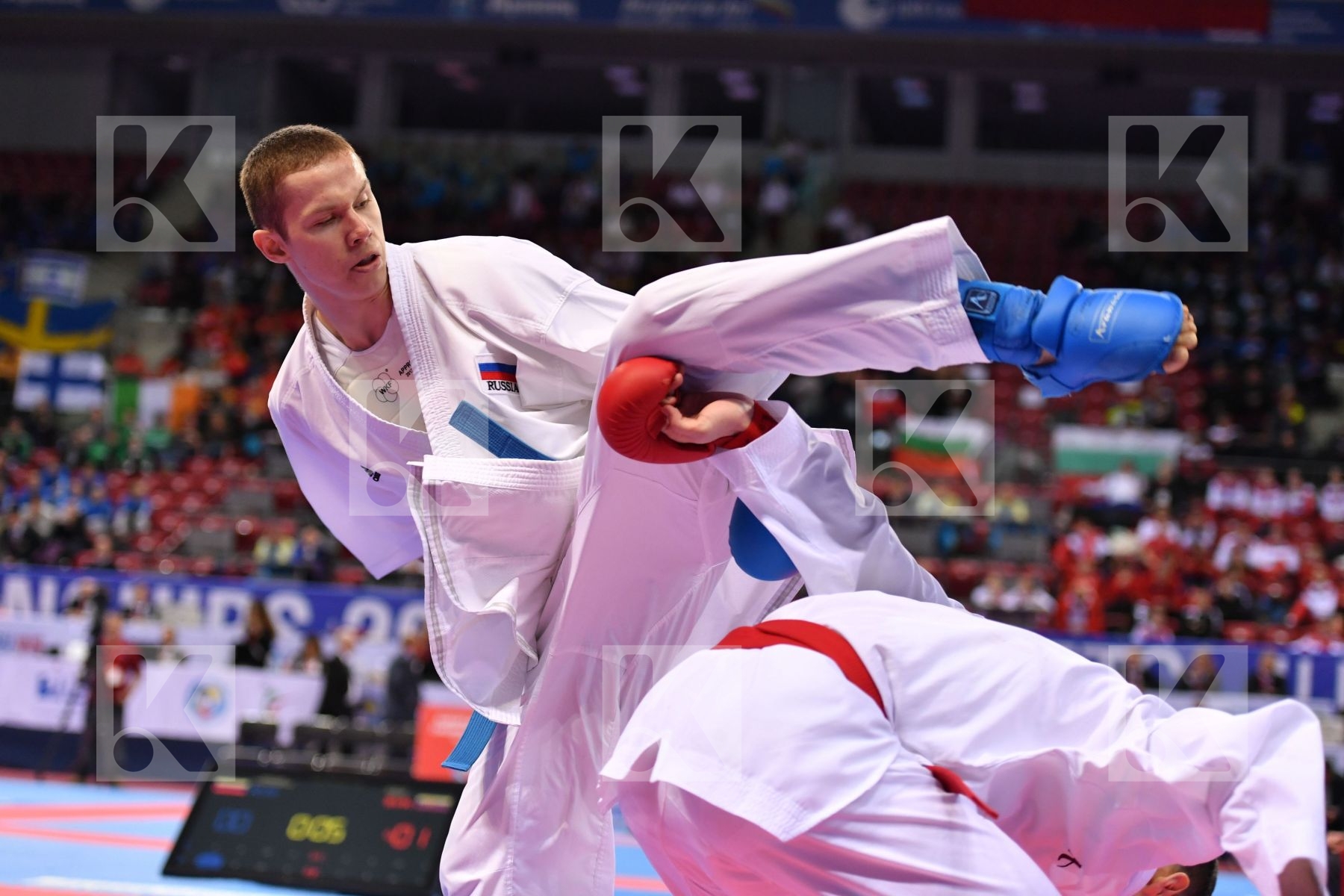Drozd Pavel Gyurik Adi Junior kumite male -76 kg Russian federat