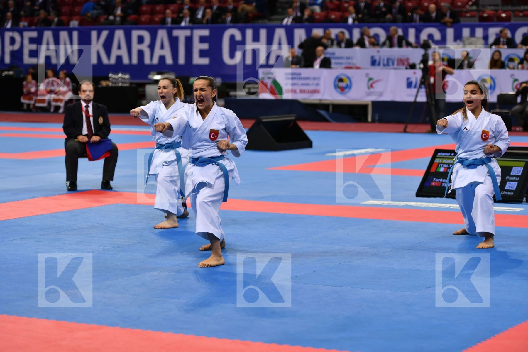Turkey Turkey Turkey U21 kata team female Unsu < LRBarcodes