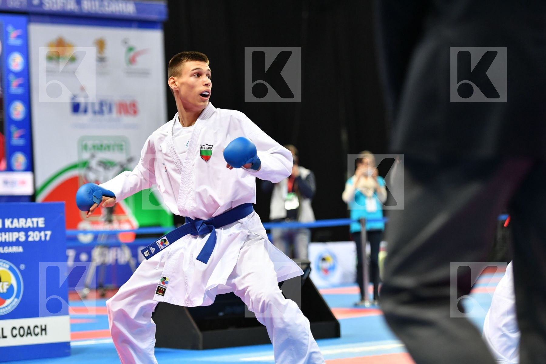 Bulgaria, Cadet kumite male -63 kg, France, Salmi Younesse, Vaka