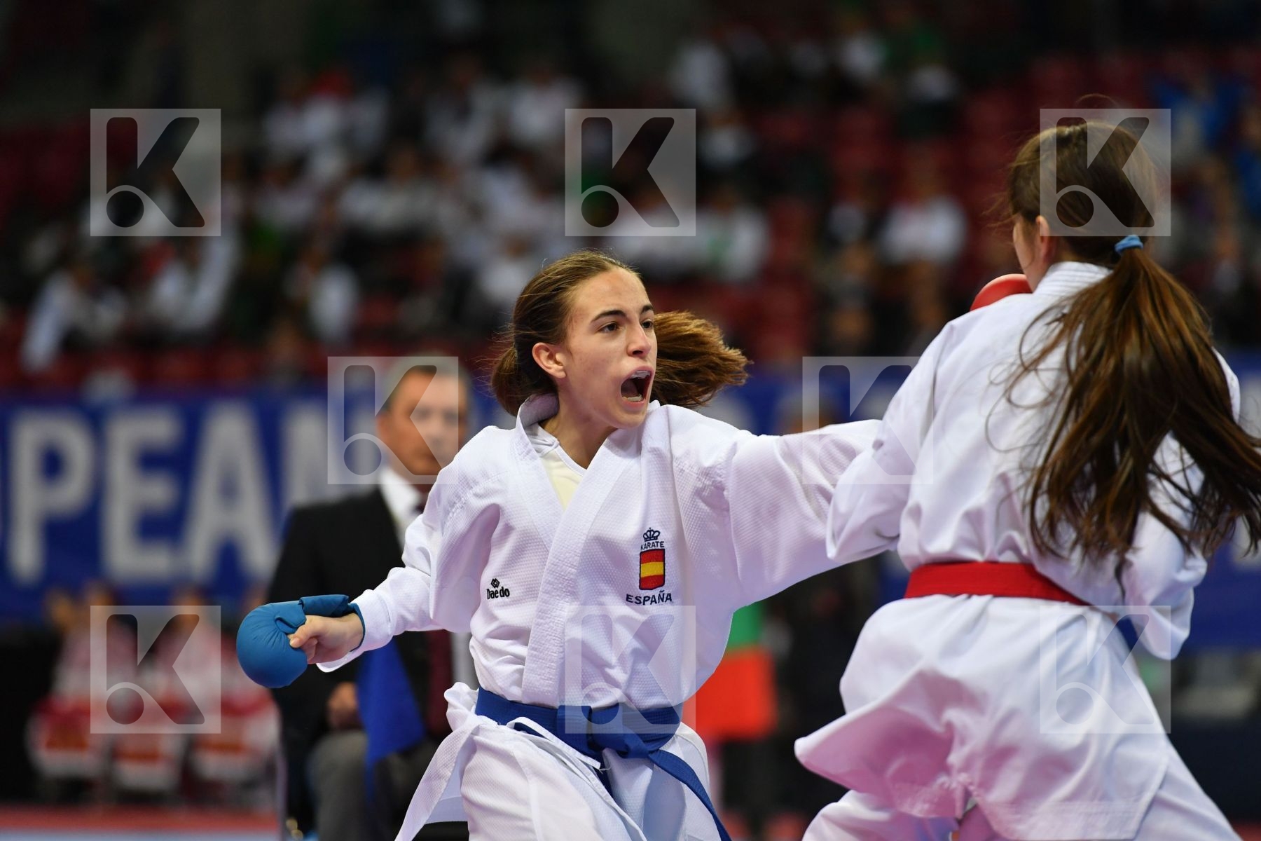 Cadet kumite female -47 kg, Garcia moya Nidia, Hurenko Polina, M