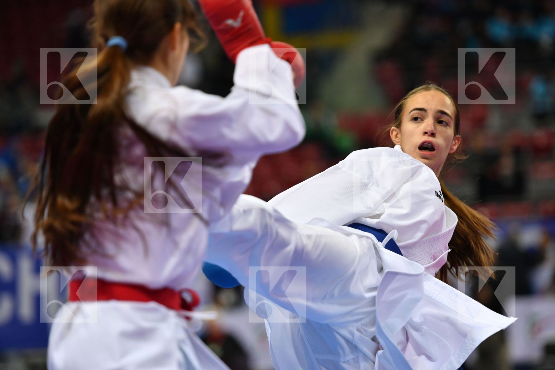 Cadet kumite female -47 kg, Garcia moya Nidia, Hurenko Polina, M