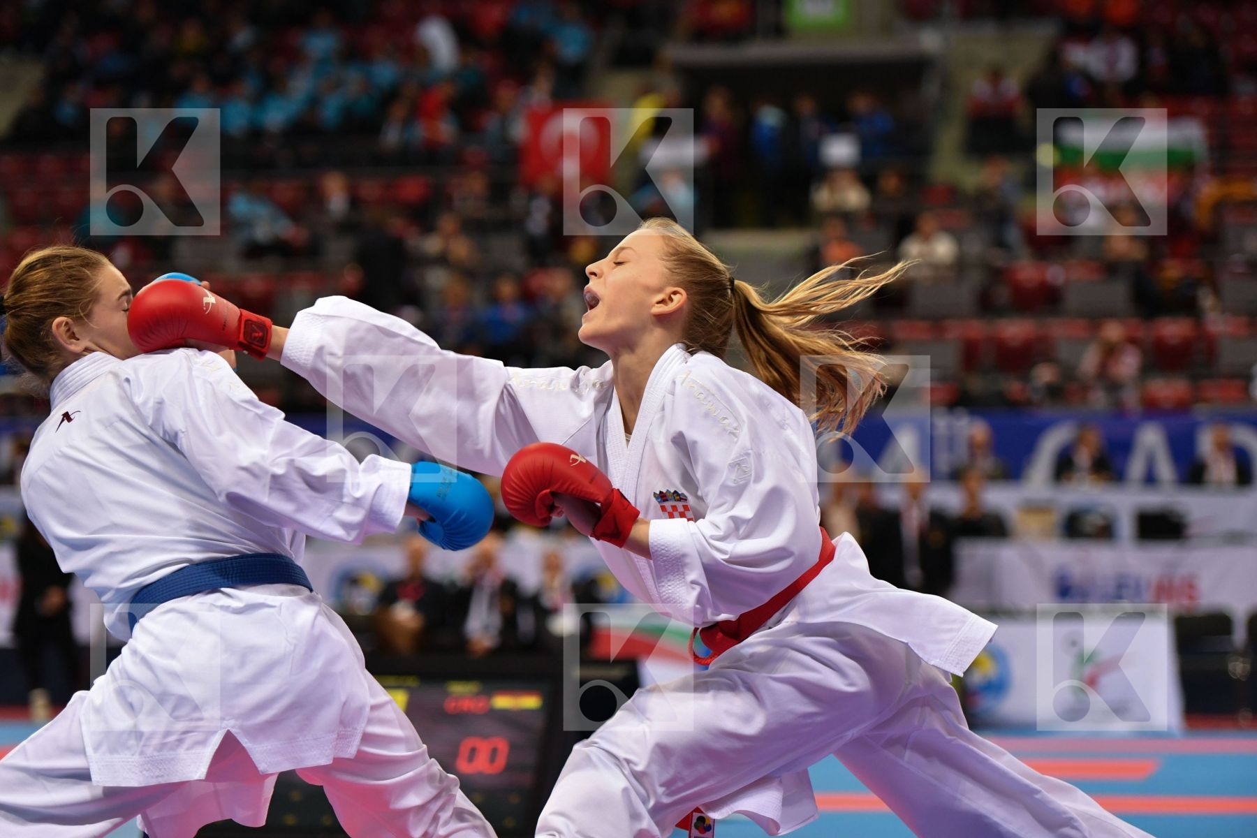 Baranyi Zsofia, Cadet kumite female -54 kg, Croatia, Hungary, Vu