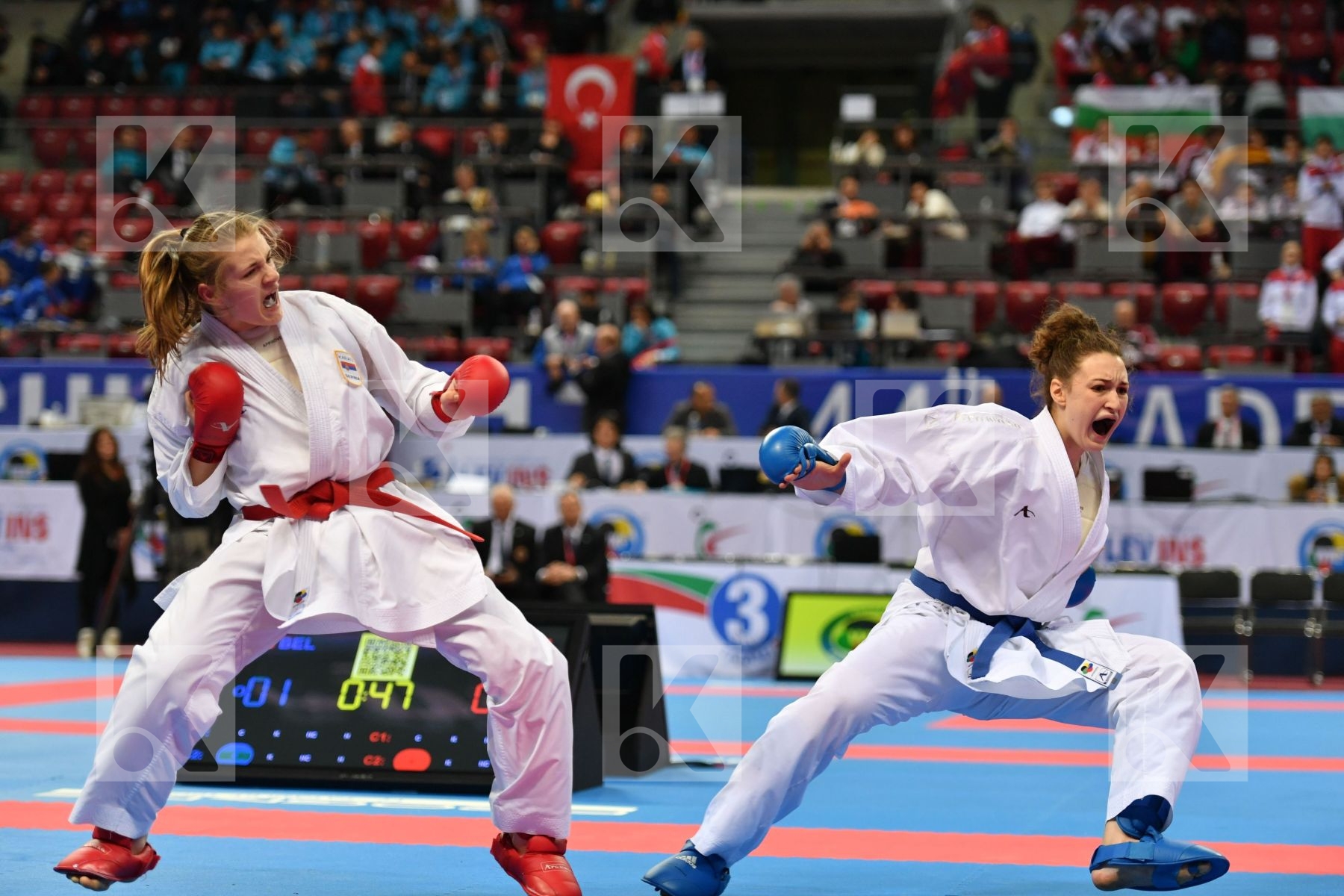 Belgium, Brognon Eva, Cadet kumite female 54+ kg, Milovanovic An