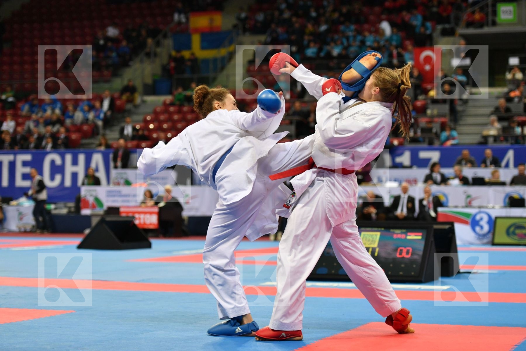 Belgium, Brognon Eva, Cadet kumite female 54+ kg, Milovanovic An