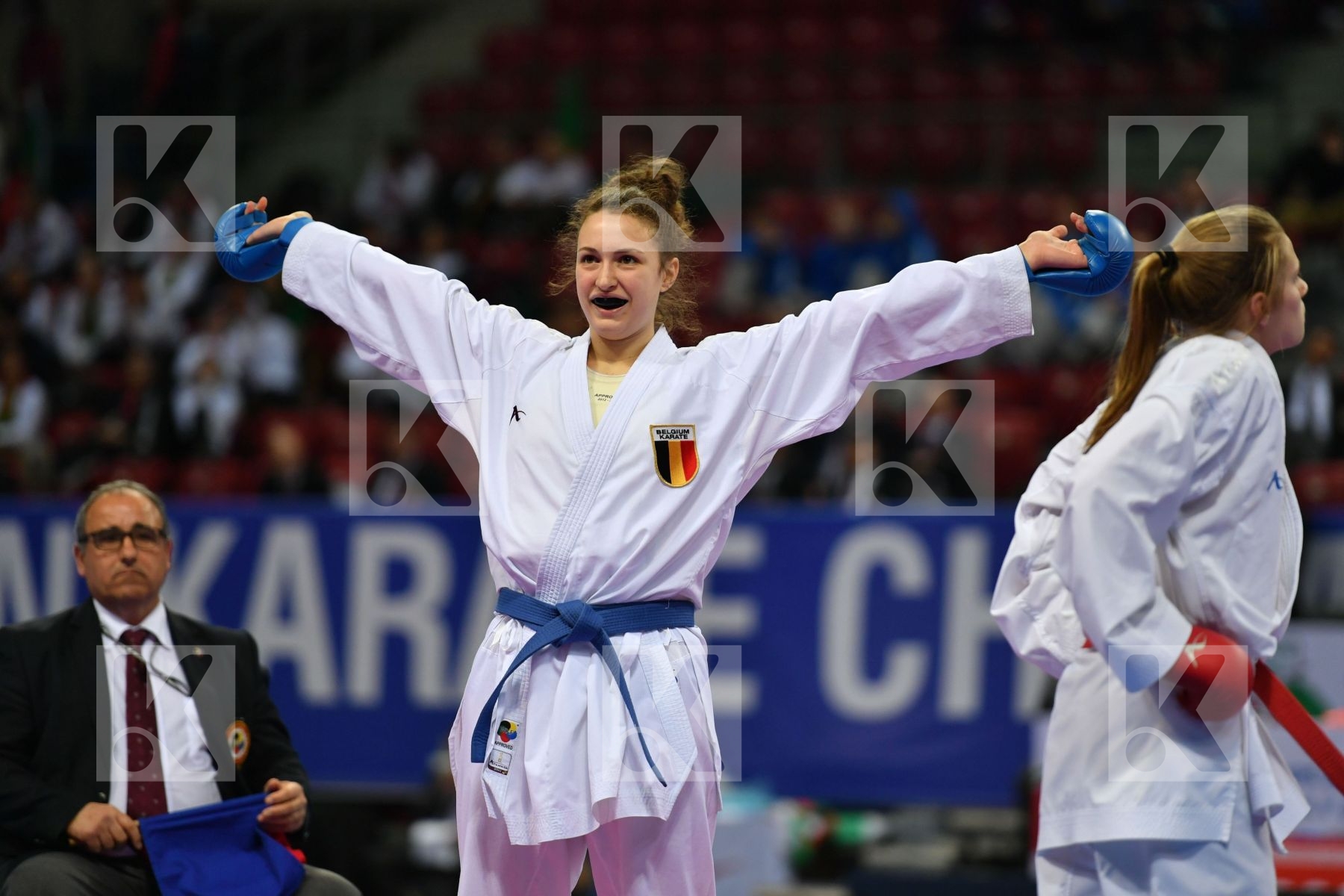 Belgium, Brognon Eva, Cadet kumite female 54+ kg, Milovanovic An