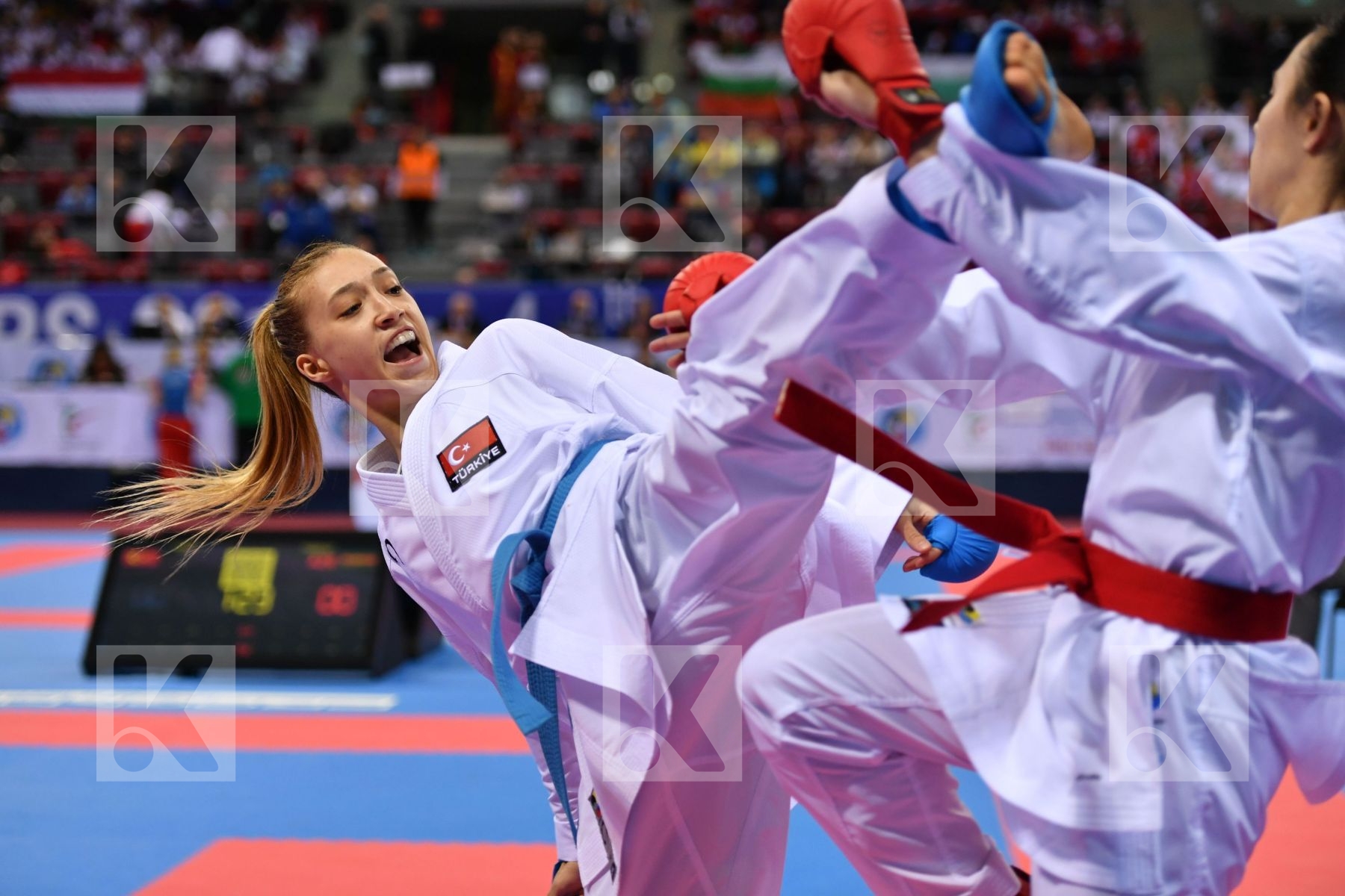Azerbaijan Malikova Asya Tokcan Umay Turkey U21 kumite female -5