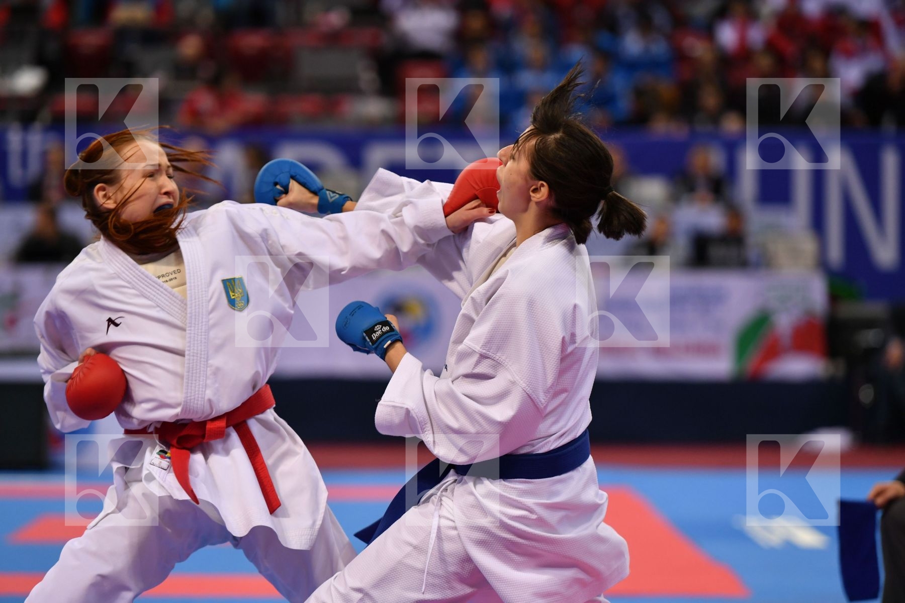 Espinosa lopez Maria Miastkovska Anastasiia Spain U21 kumite fem
