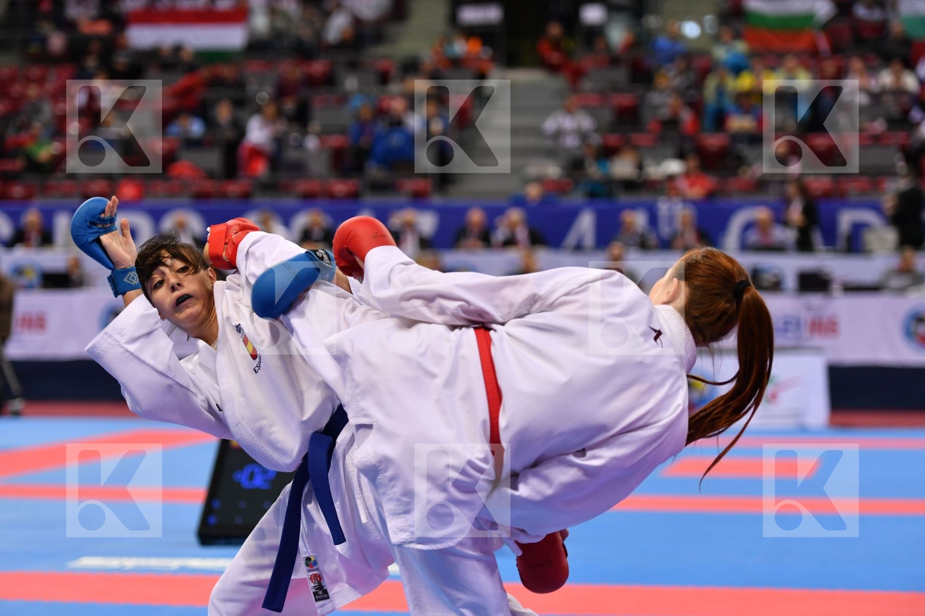 Espinosa lopez Maria Miastkovska Anastasiia Spain U21 kumite fem