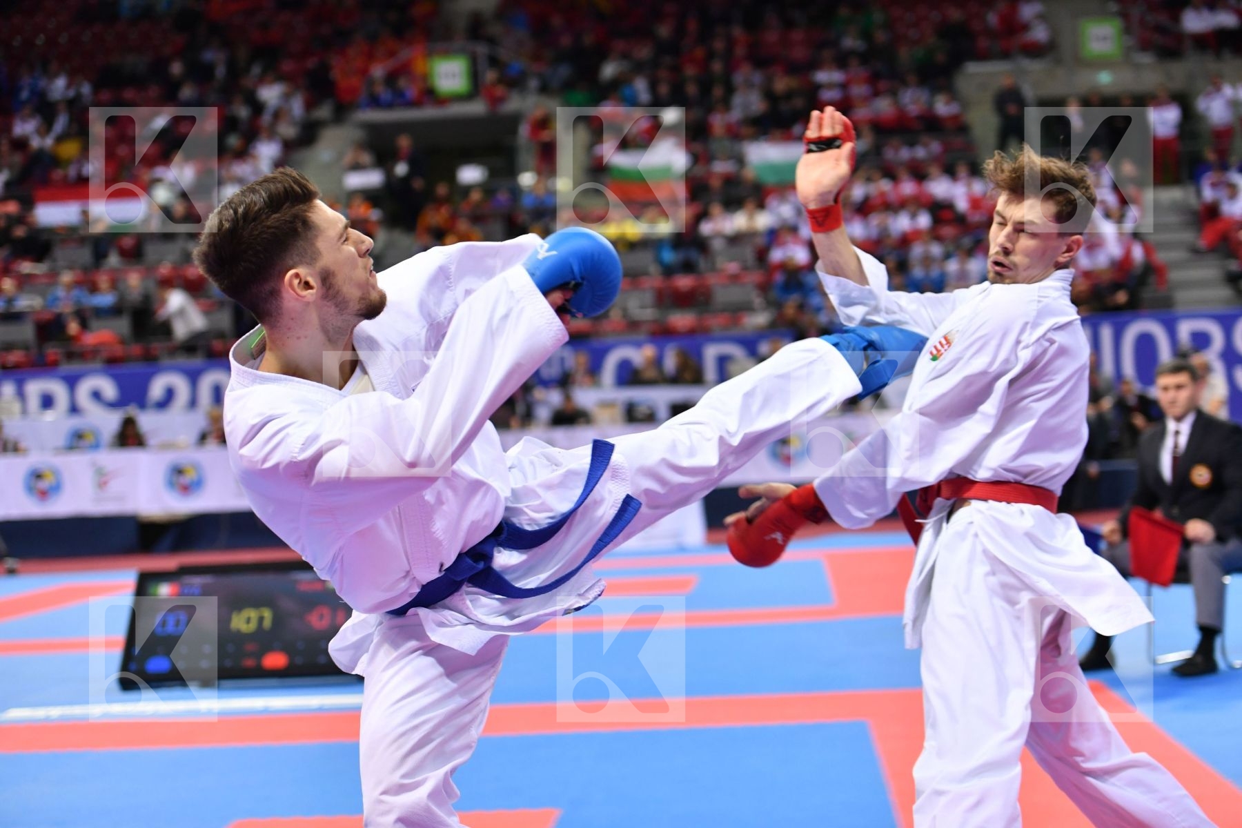 Harspataki Gabor Hungary Italy Martina Michele U21 kumite male -