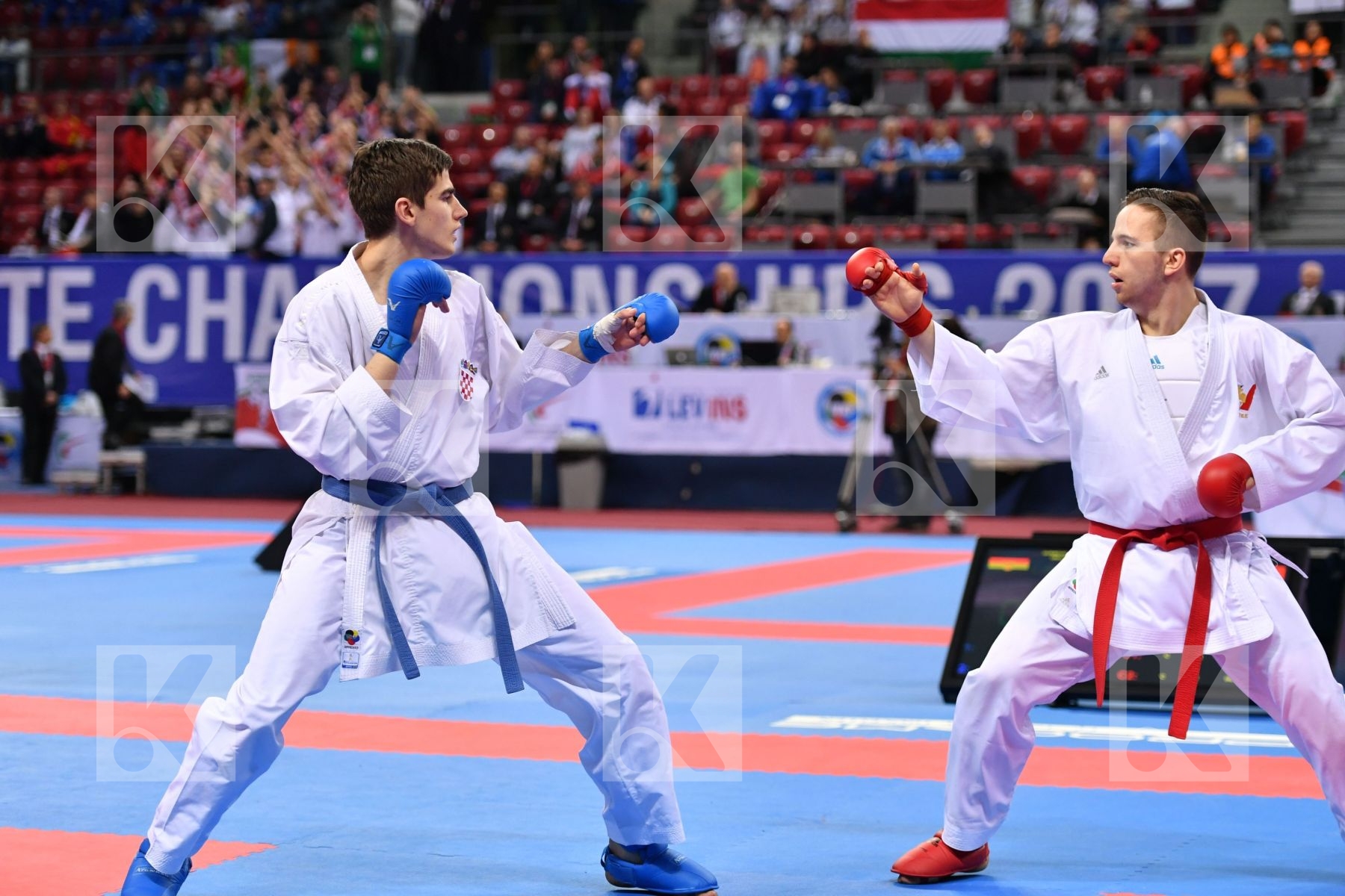 Croatia Da costa Jessie France Garibovic Enes U21 kumite male -8