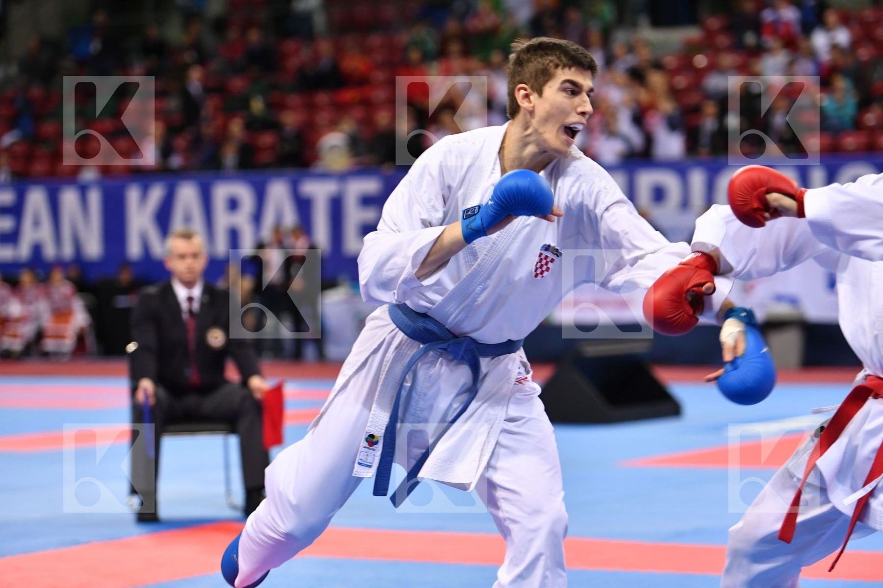 Croatia Da costa Jessie France Garibovic Enes U21 kumite male -8