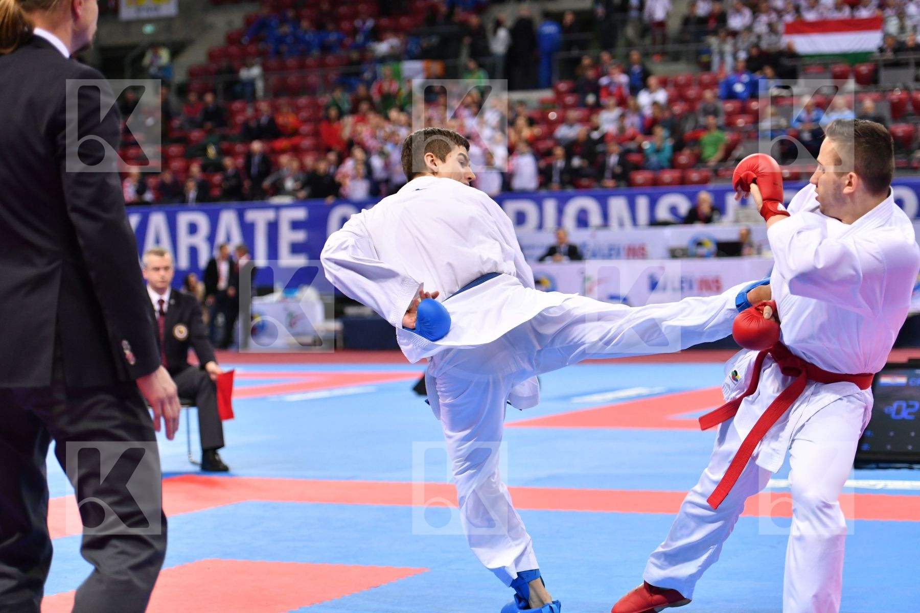 Croatia Da costa Jessie France Garibovic Enes U21 kumite male -8