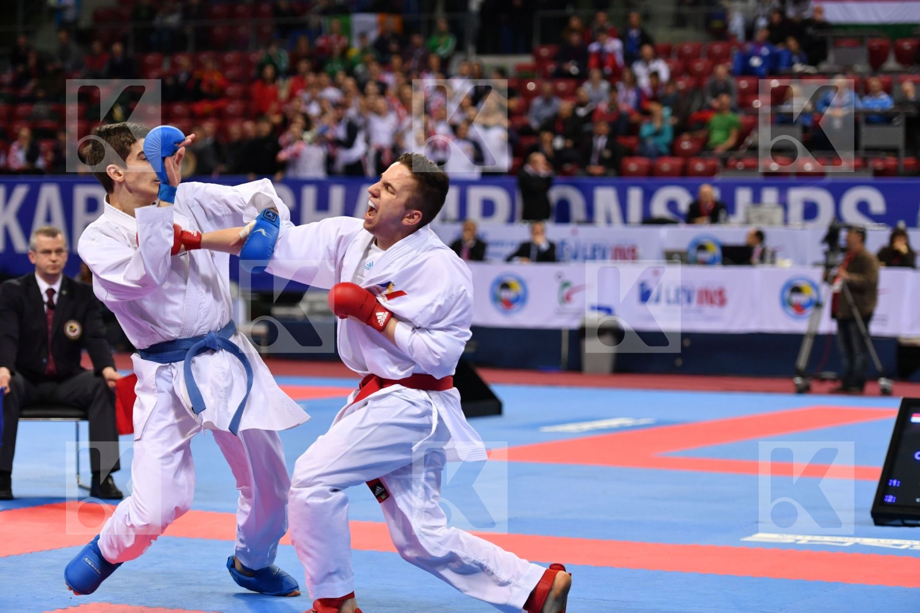 Croatia Da costa Jessie France Garibovic Enes U21 kumite male -8