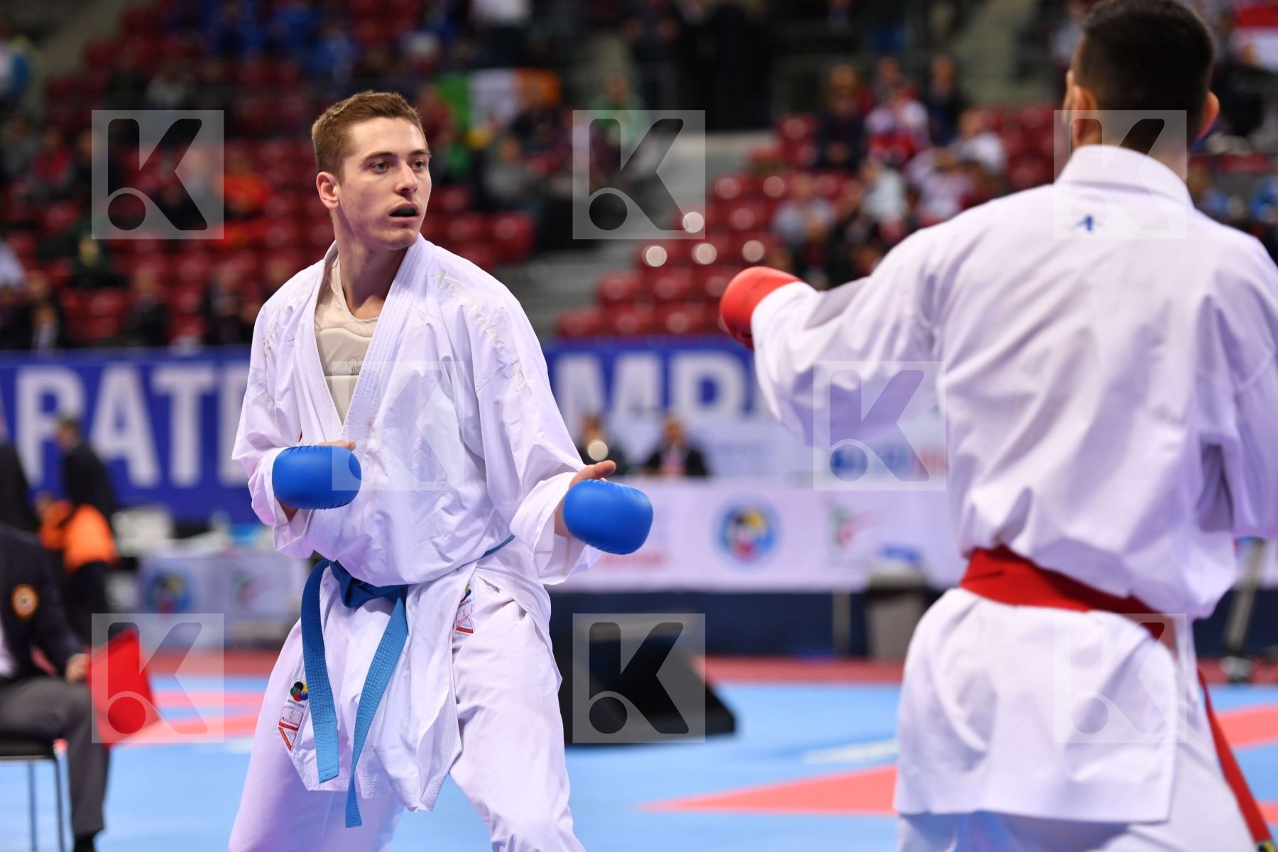 Belarus Turkey U21 kumite male 84+ kg Vodchyts Aliaksei Yamanogl