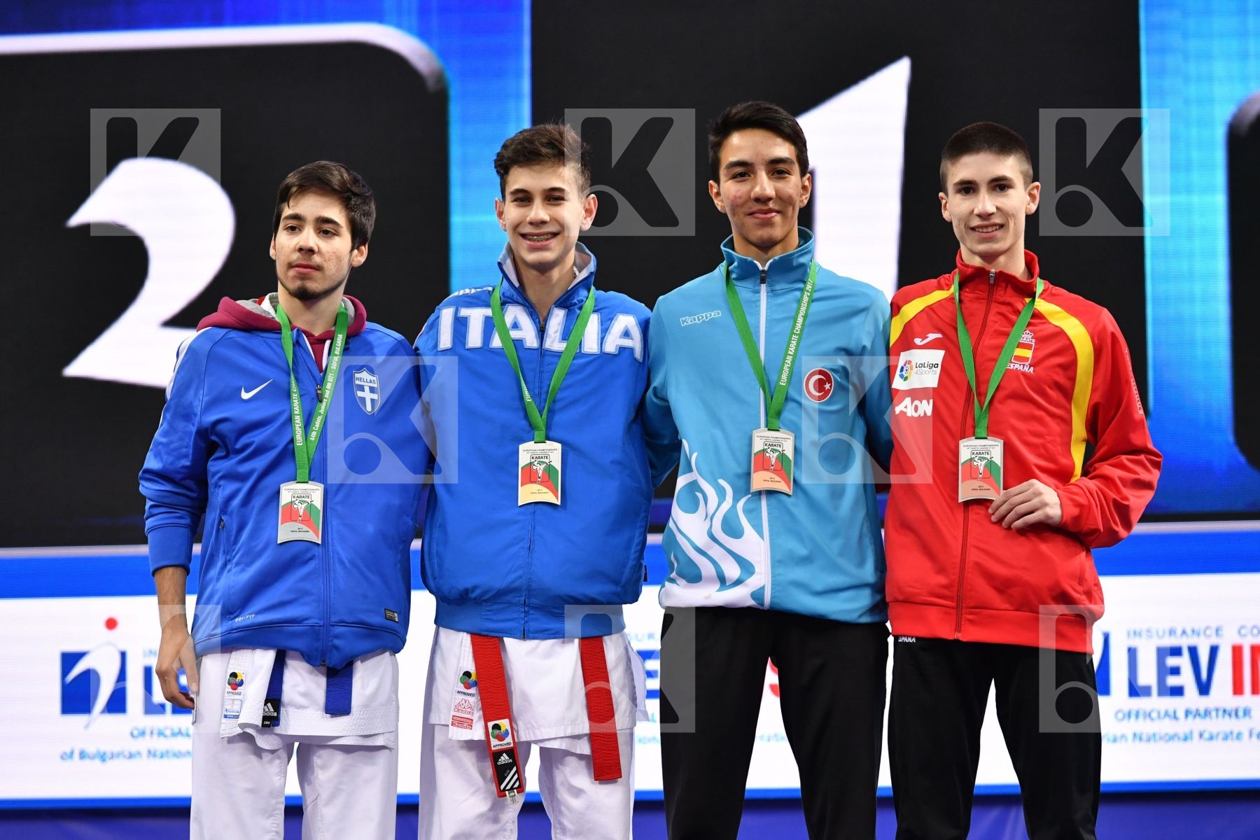 Demirel Fuat Greco Danilo Greece Italy Junior kumite male -55 kg
