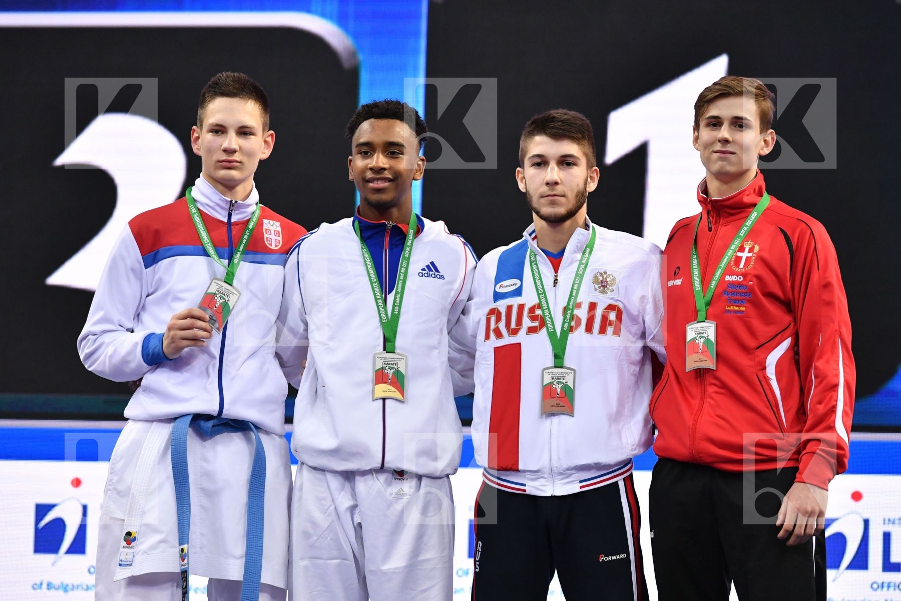 Ciric Jovan Cizo Kilian Denmark France Junior kumite male -68 kg