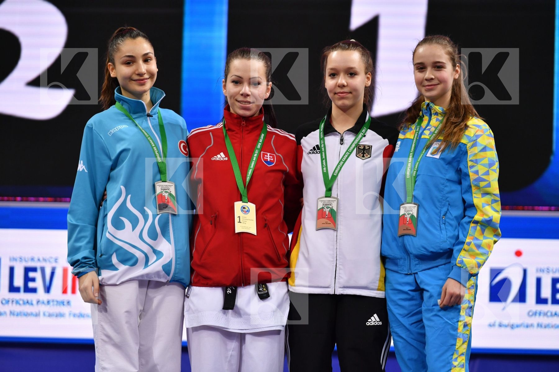 Germany Junior kumite female -48 kg Kmit Solomiya podium Schimpf