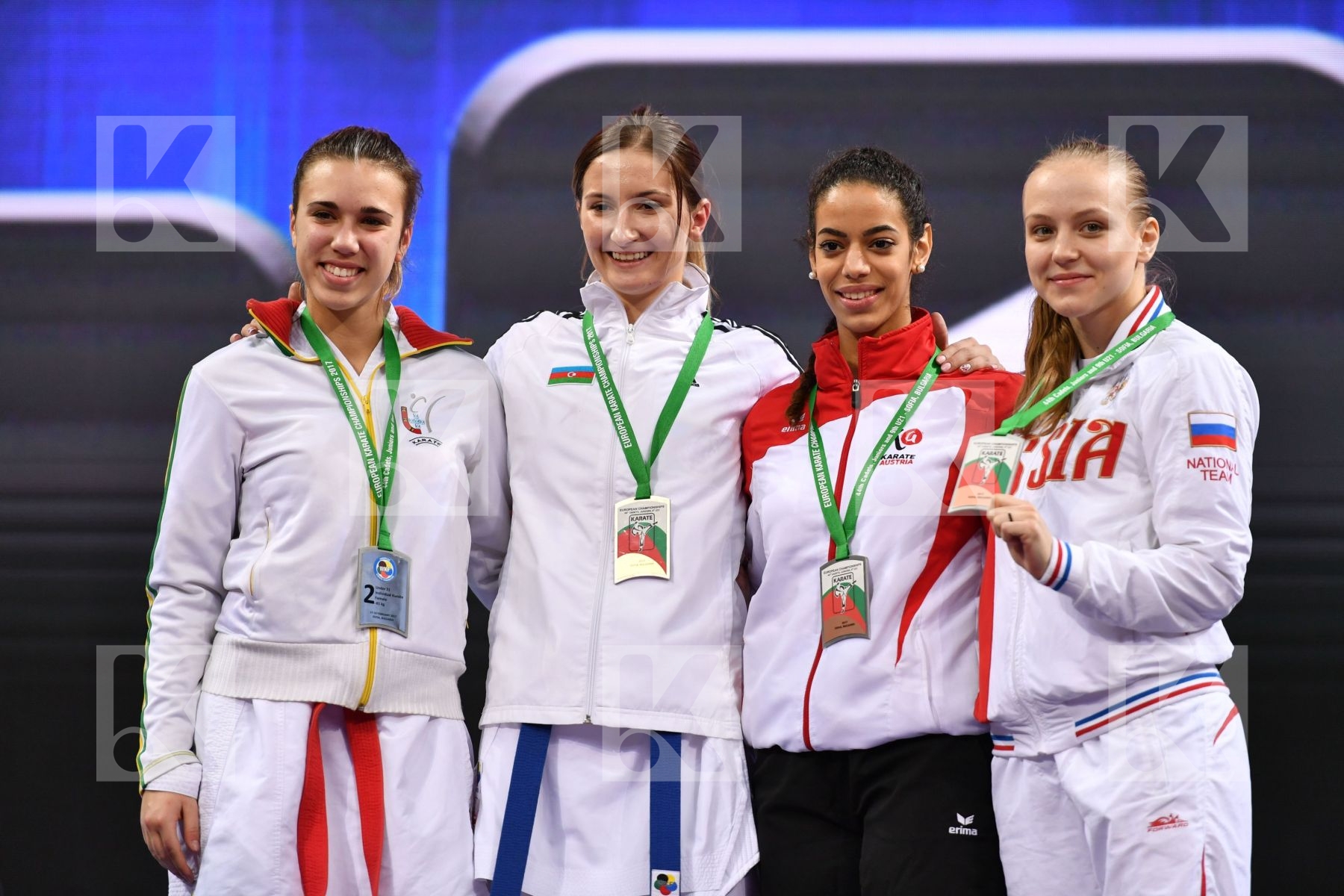 Austria Azerbaijan Elaswad Mariam Gataullina Nailya podium Portu