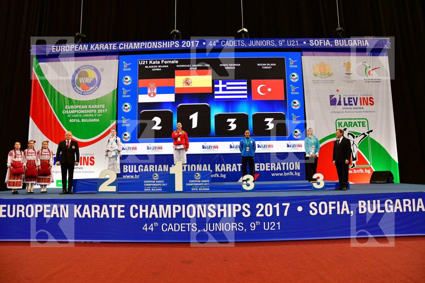 Bozan Dilara Greece Mladezic Bojana podium Rodriguez Encabo Lidi