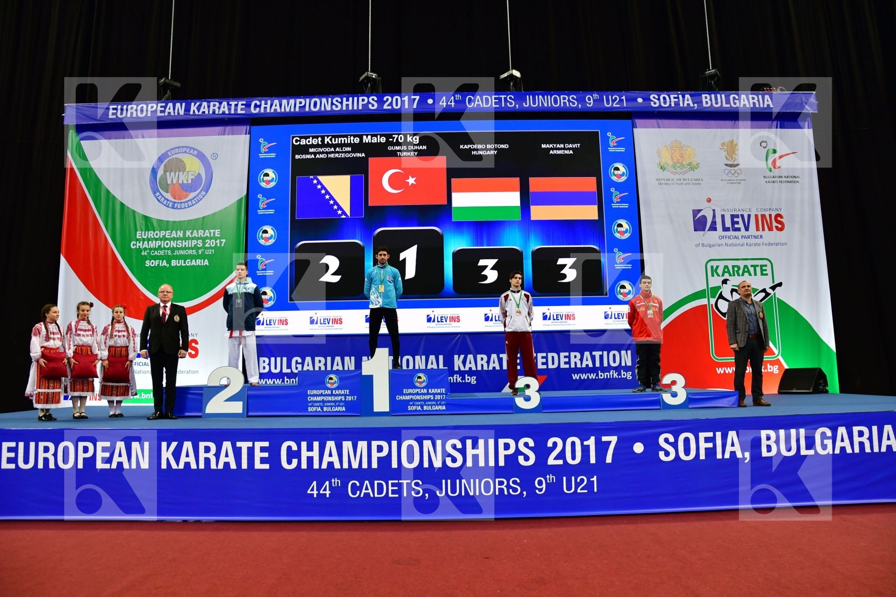 Armenia Bosnia and herzegovina Cadet kumite male -70 kg Gumus Du