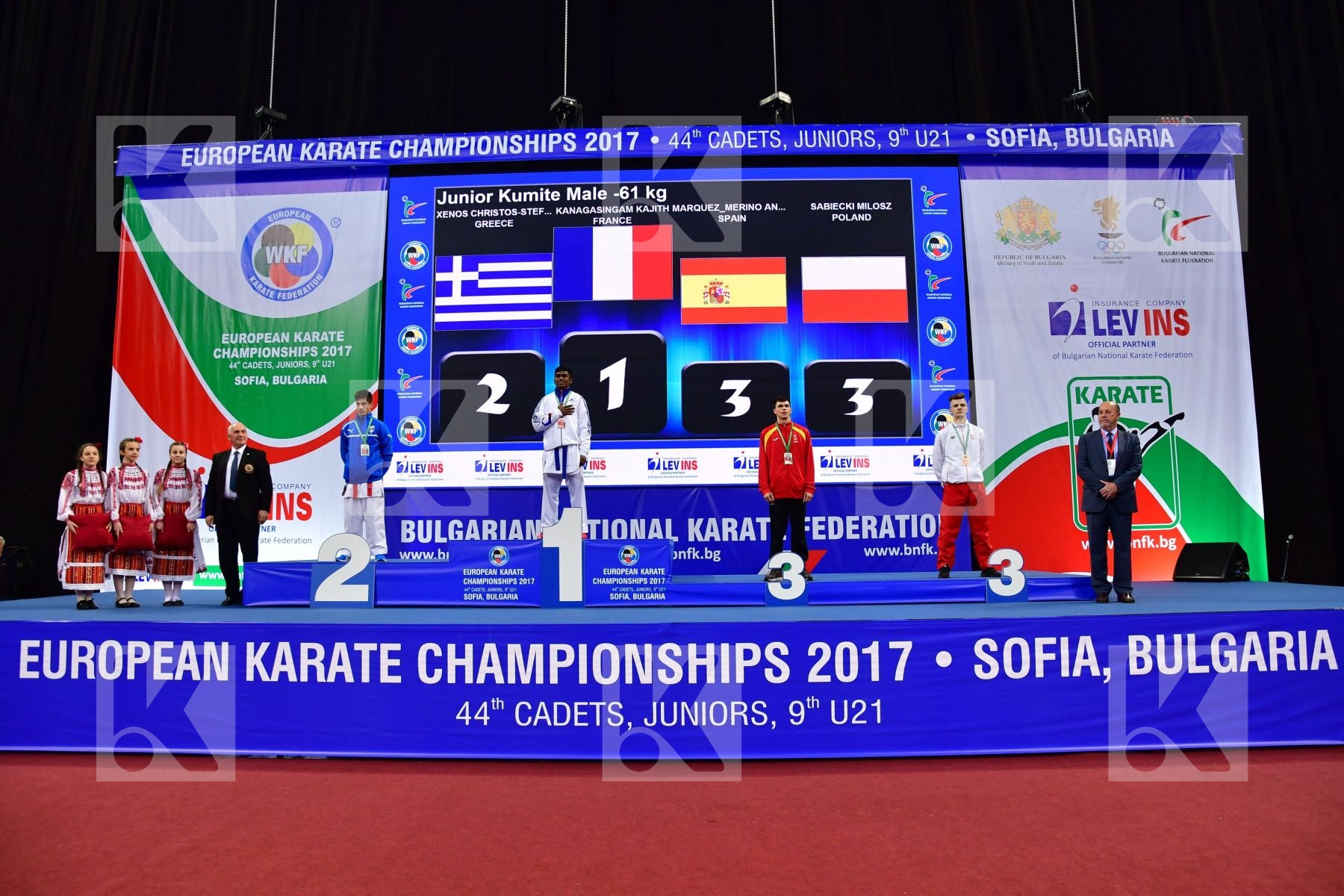 France Greece Junior kumite male -61 kg Kanagasingam Kajith Marq