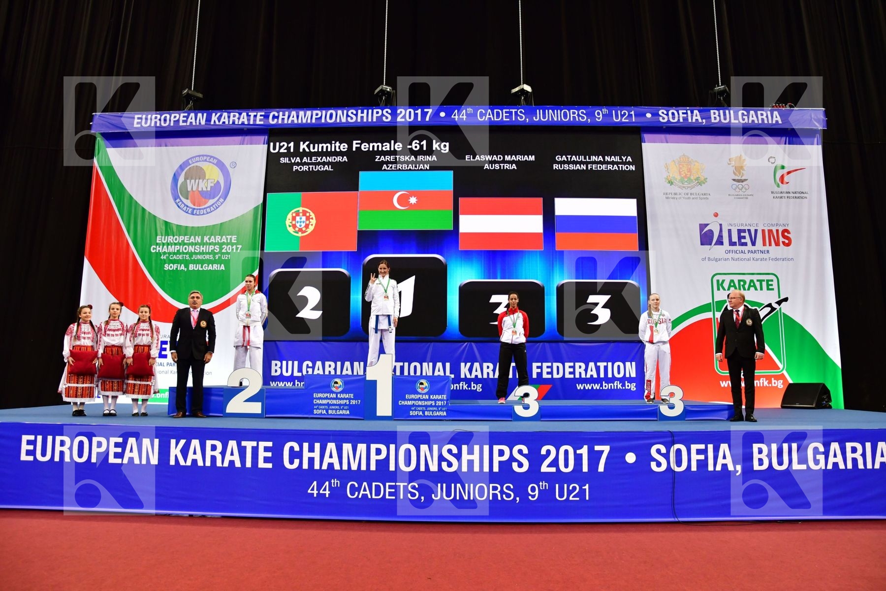 Austria Azerbaijan Elaswad Mariam Gataullina Nailya podium Portu