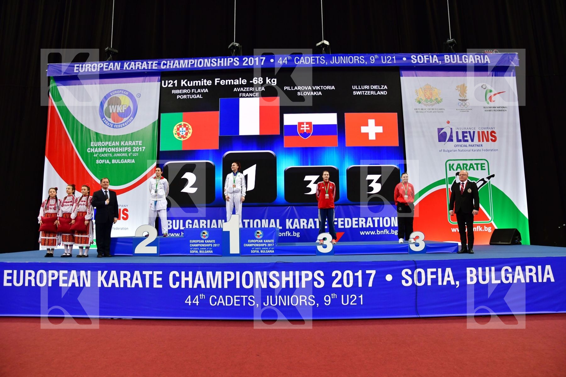 Avazeri Lea France Pillarova Viktoria podium Portugal Ribeiro Fl