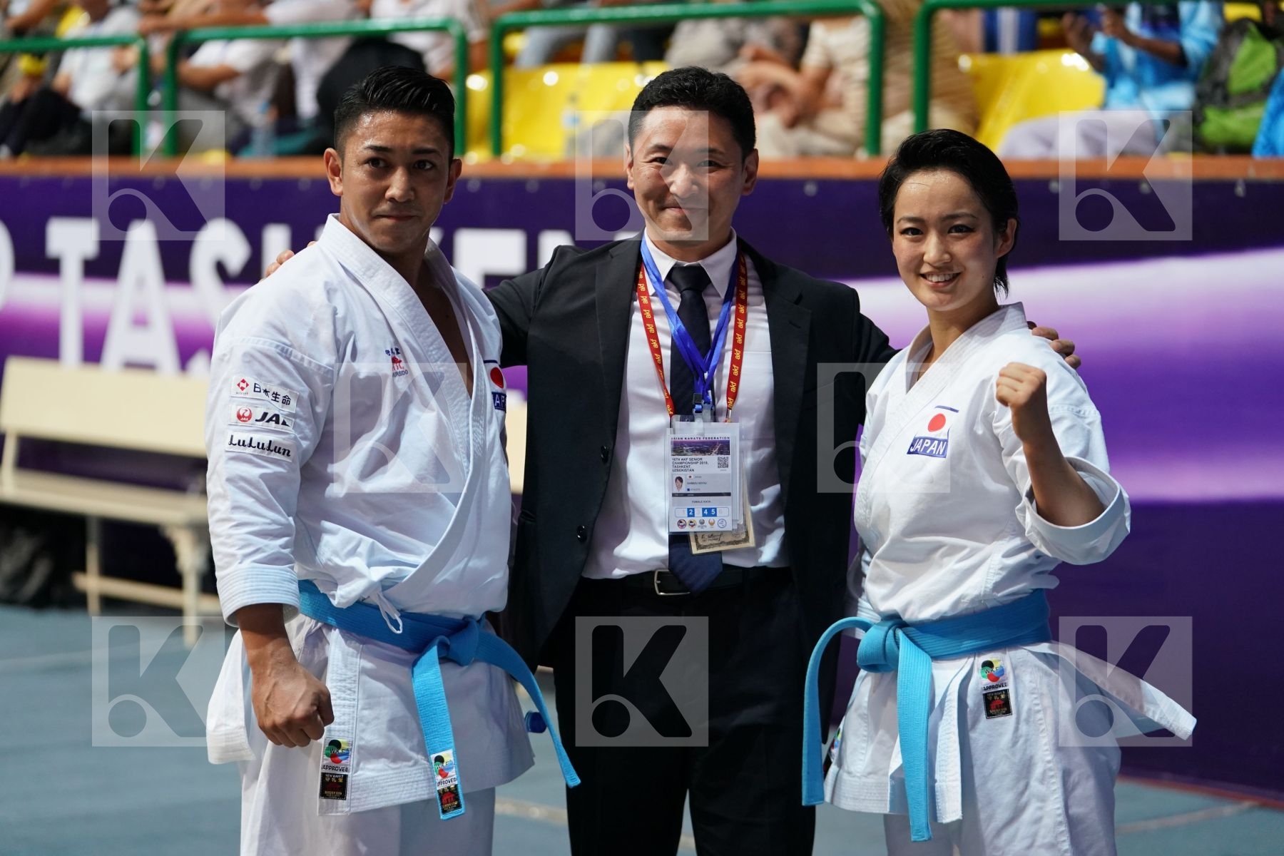 KIYUNA RYO (JAPAN), SHIMIZU KIYOU (JAPAN) in Senior Male Kata - Final bout