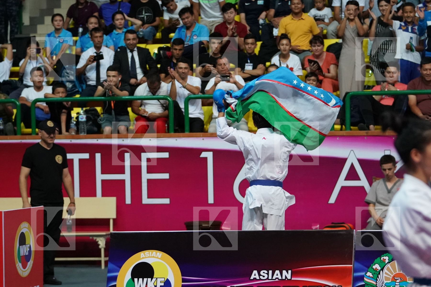 AKBAROV RAFAEL (KYRGYZSTAN) vs SAYMATOV SADRIDDIN (UZBEKISTAN) in Senior Kumite -60 Kg - Final bout