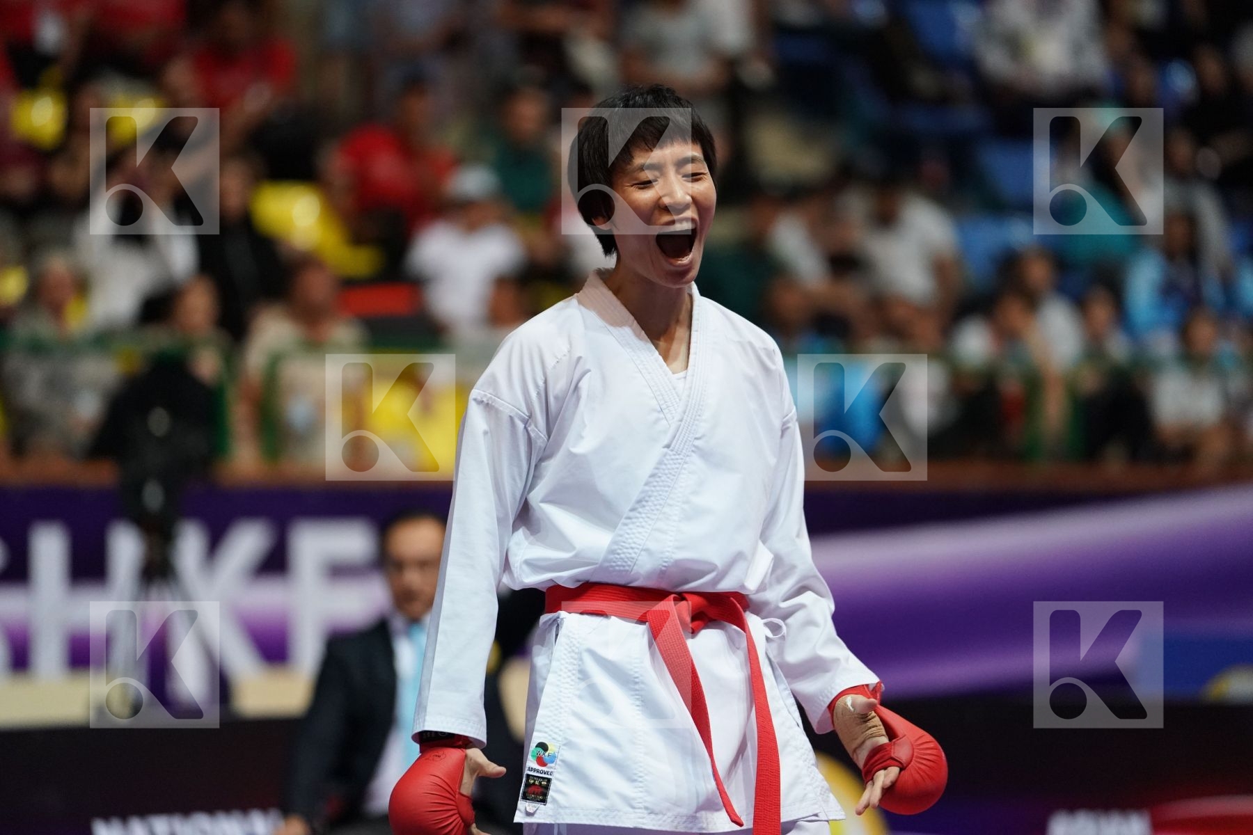 YIN XIAOYAN (PEOPLES REPUBLIC OF CHINA) vs ALIPOURKESHKA ROZITA (ISLAMIC REPUBLIC OF IRAN) in Senior Kumite -61 Kg - Final bout