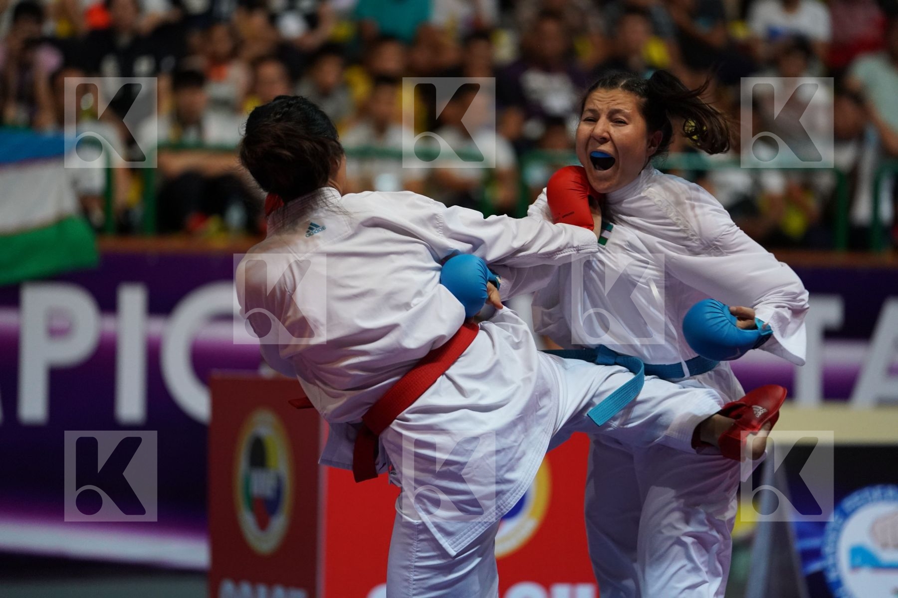 ZEFANYA CEYCO GEORGIA (INDONESIA) vs DJUMANIYAZOVA NODIRA (UZBEKISTAN) in Senior Kumite -68 Kg - Final bout