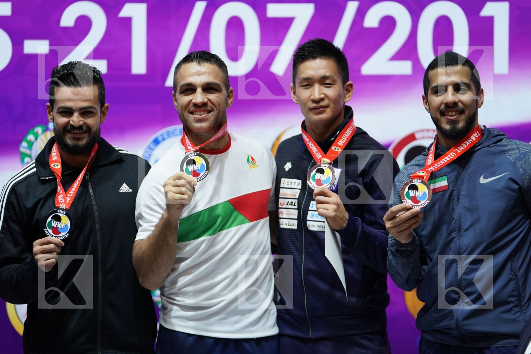 Podium of Senior Kumite -84 Kg