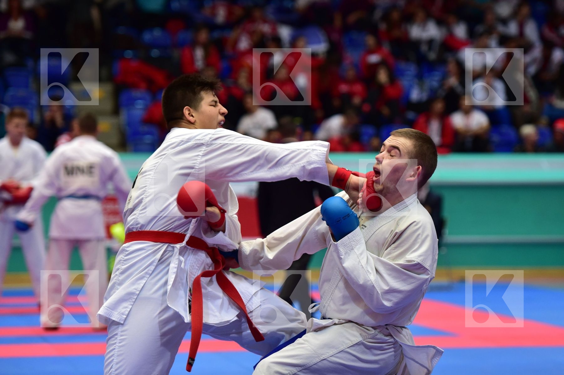 +76 Kg Estonia Honing Adam Buda hungary junior kumite male Samle