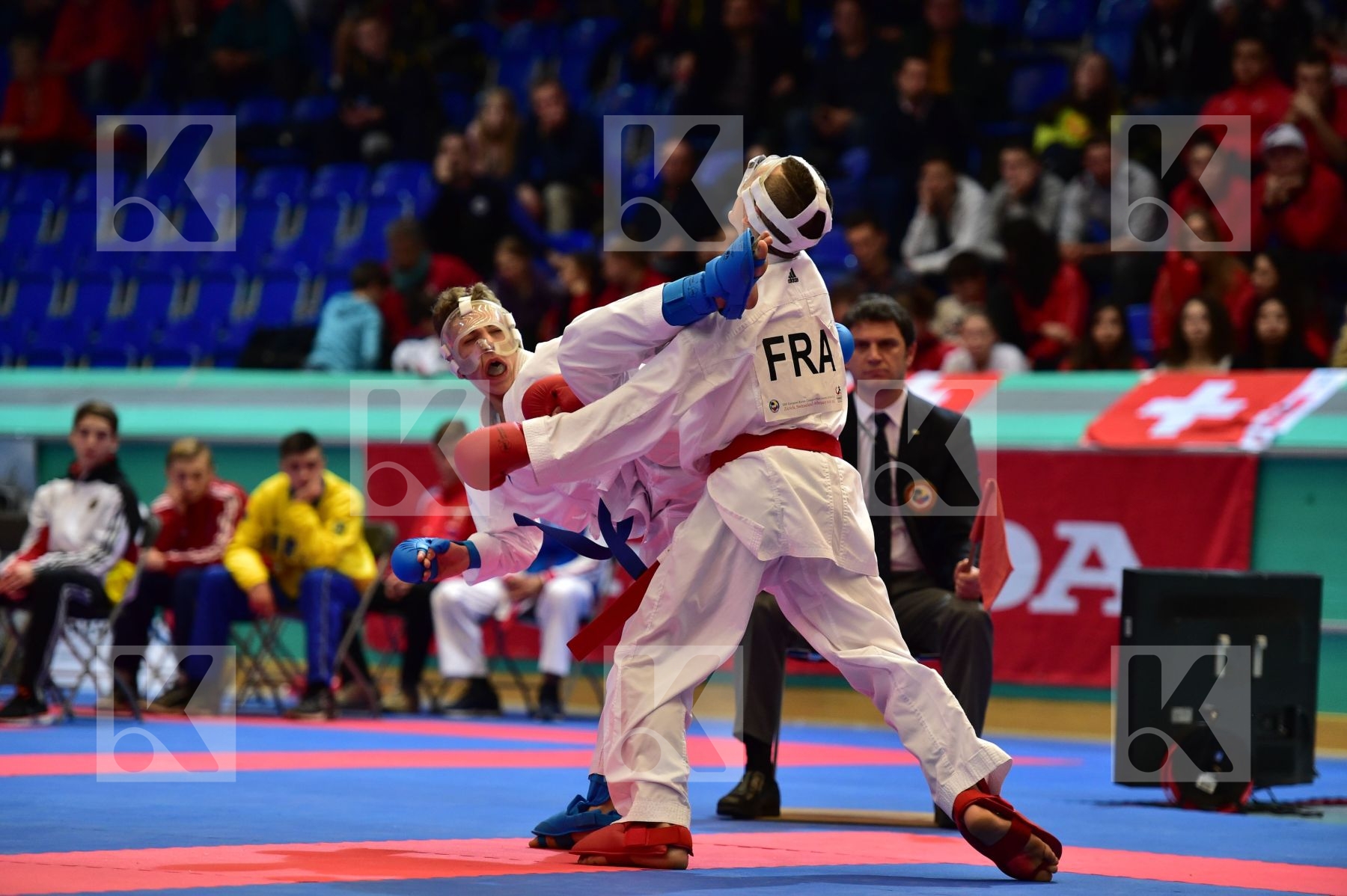 -57kg Azouz Tommy cadet finals france italy kumite male Marchese