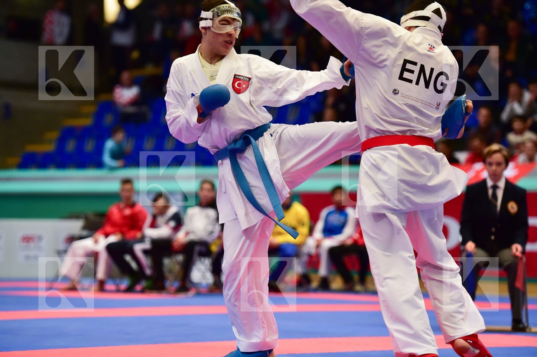 -63kg Arawaza cadet England finals Gok Samed kumite male shureid