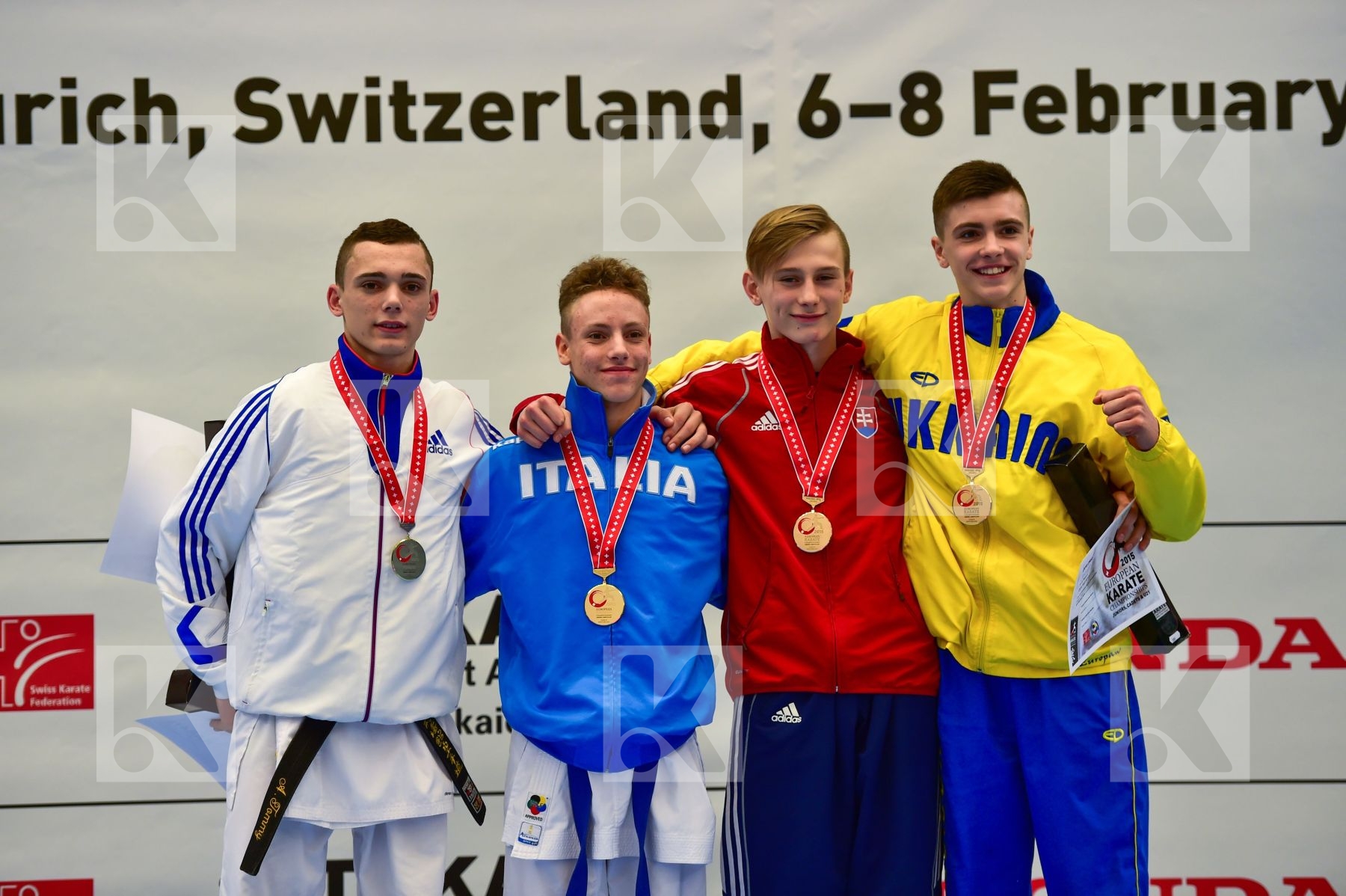 -57kg Azouz Tommy cadet Demchyshyn Vitaliy finals france italy k