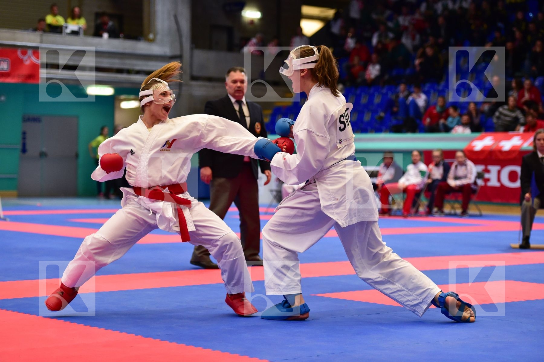 +54kg Adidas cadet female finals france kumite Lindstrom Madelei