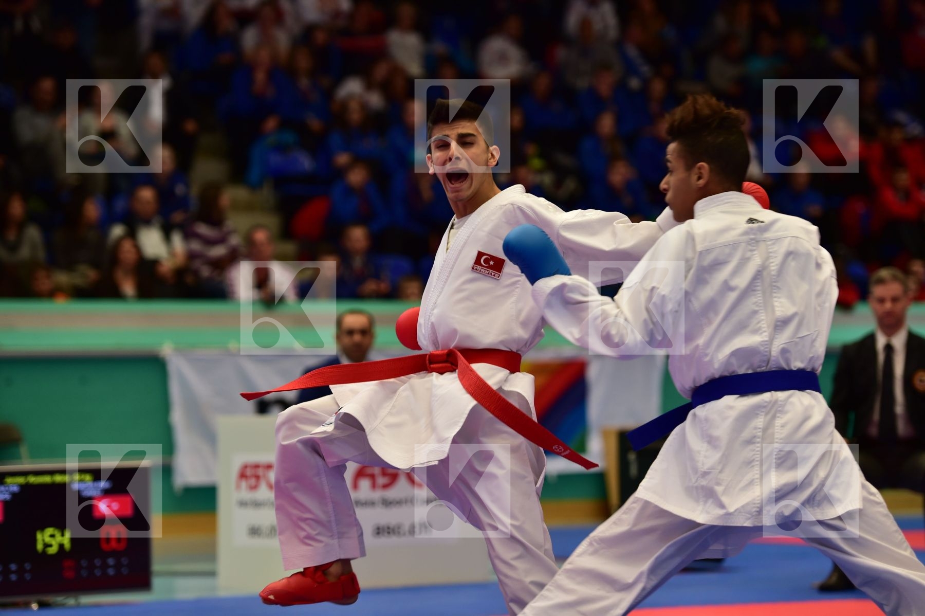 -55kg finals france junior kumite male Mardhi Ilyes Samdan Eray