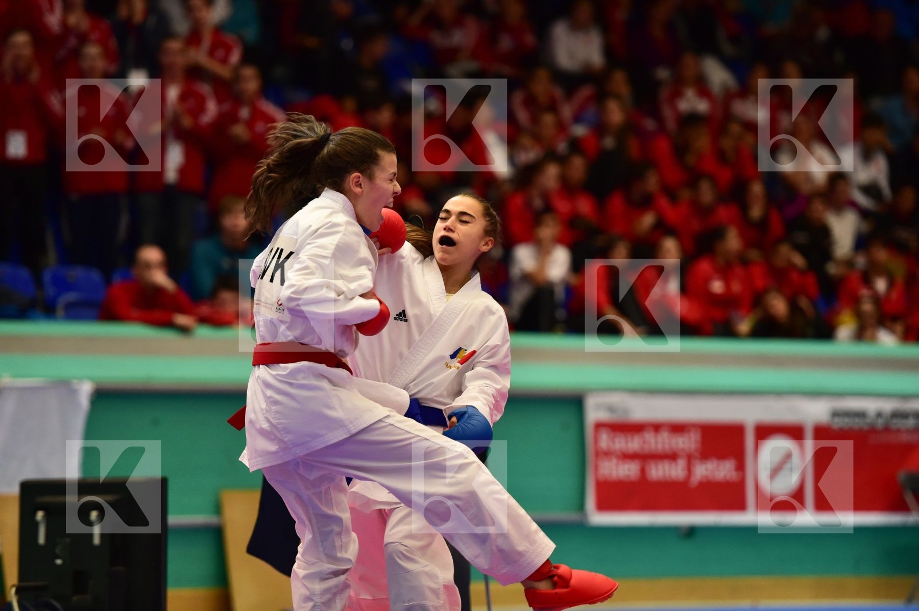 -48 kg Adidas Bourcois Aurore female finals france junior kumite