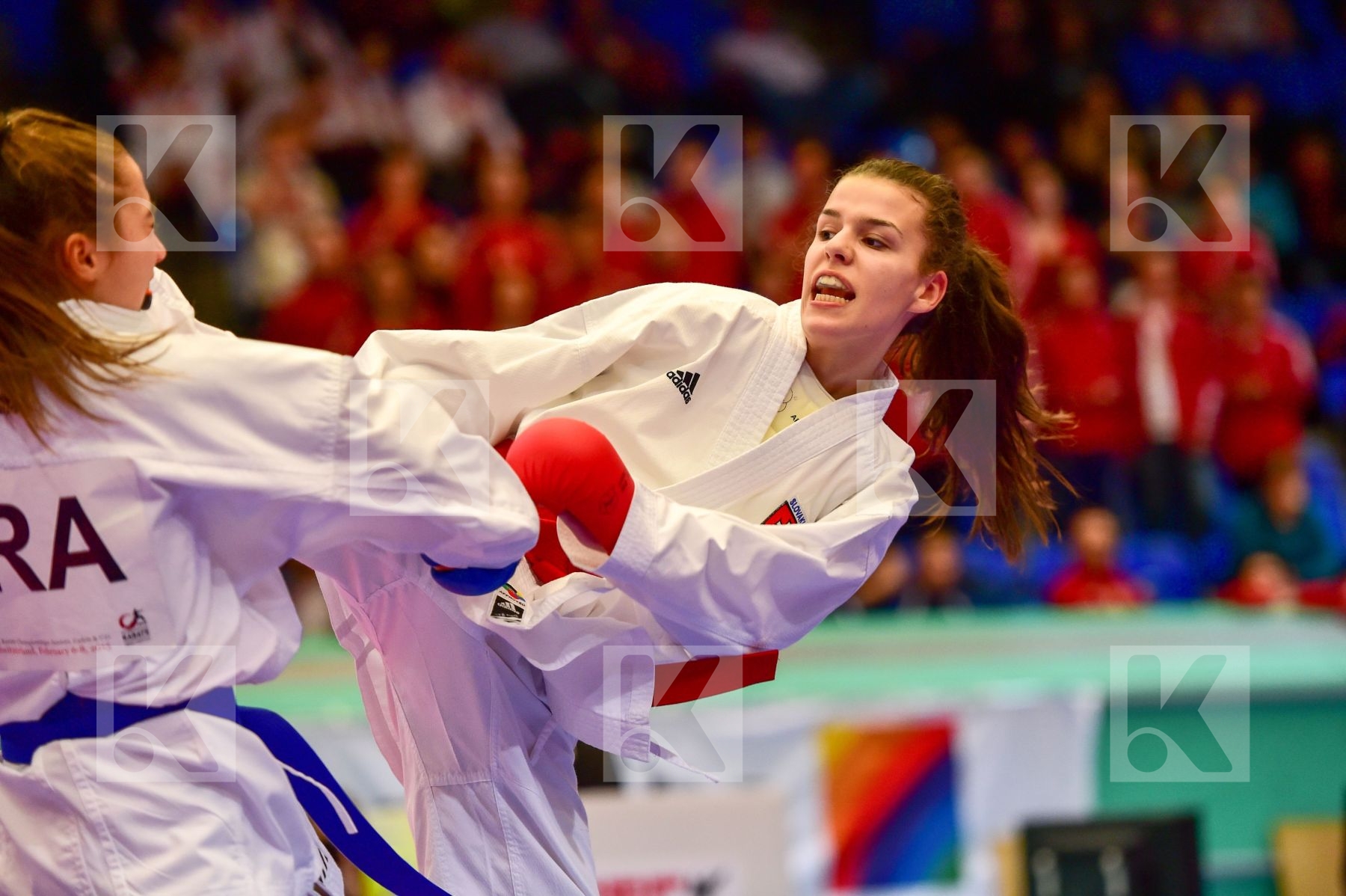 -48 kg Adidas Bourcois Aurore female finals france junior kumite