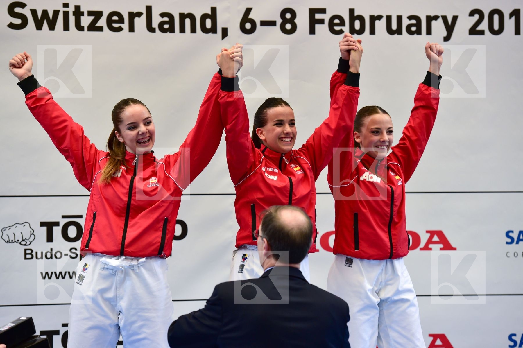 female finals junior kata male spain team